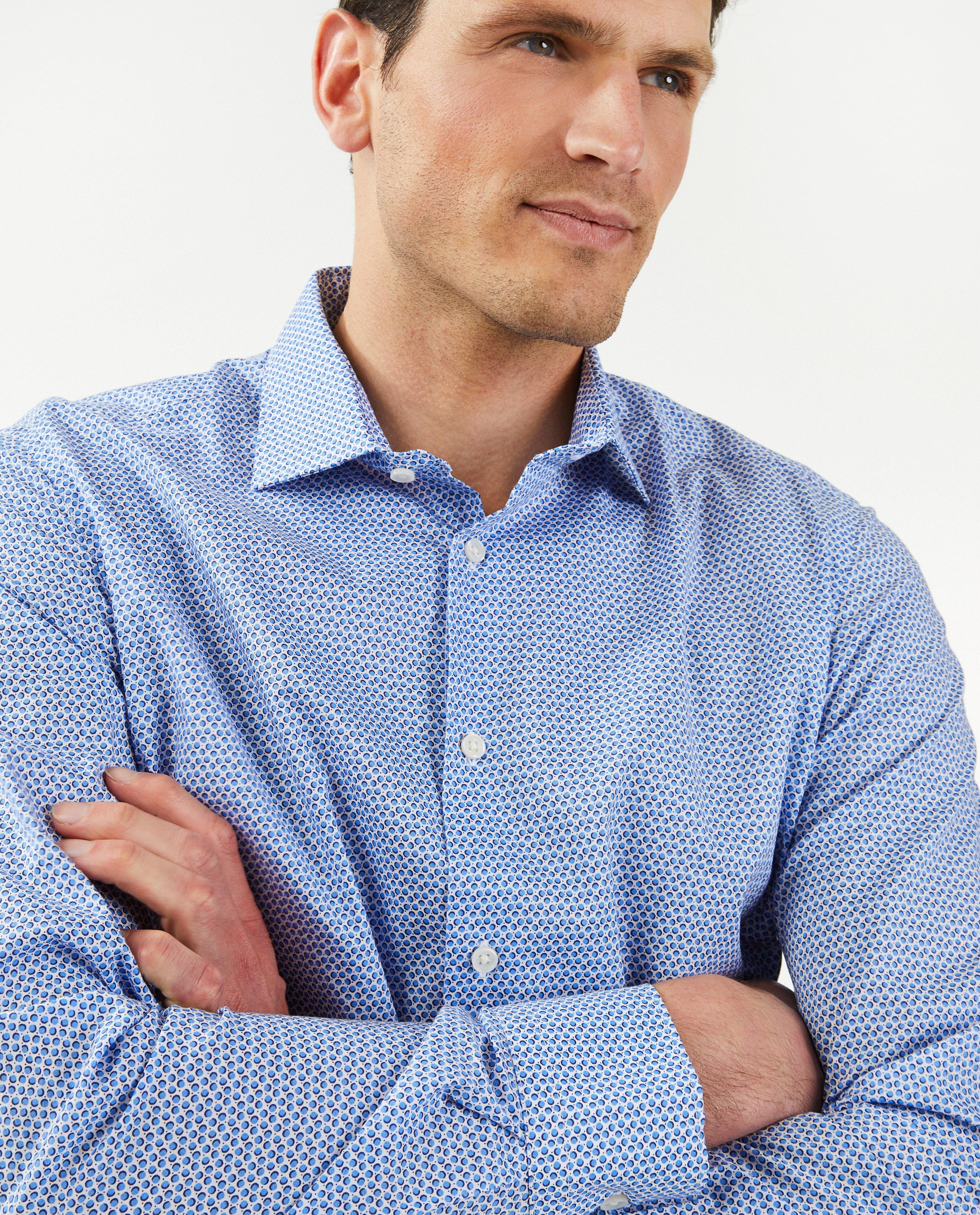 Hemden - Hemd met stippen, slim fit