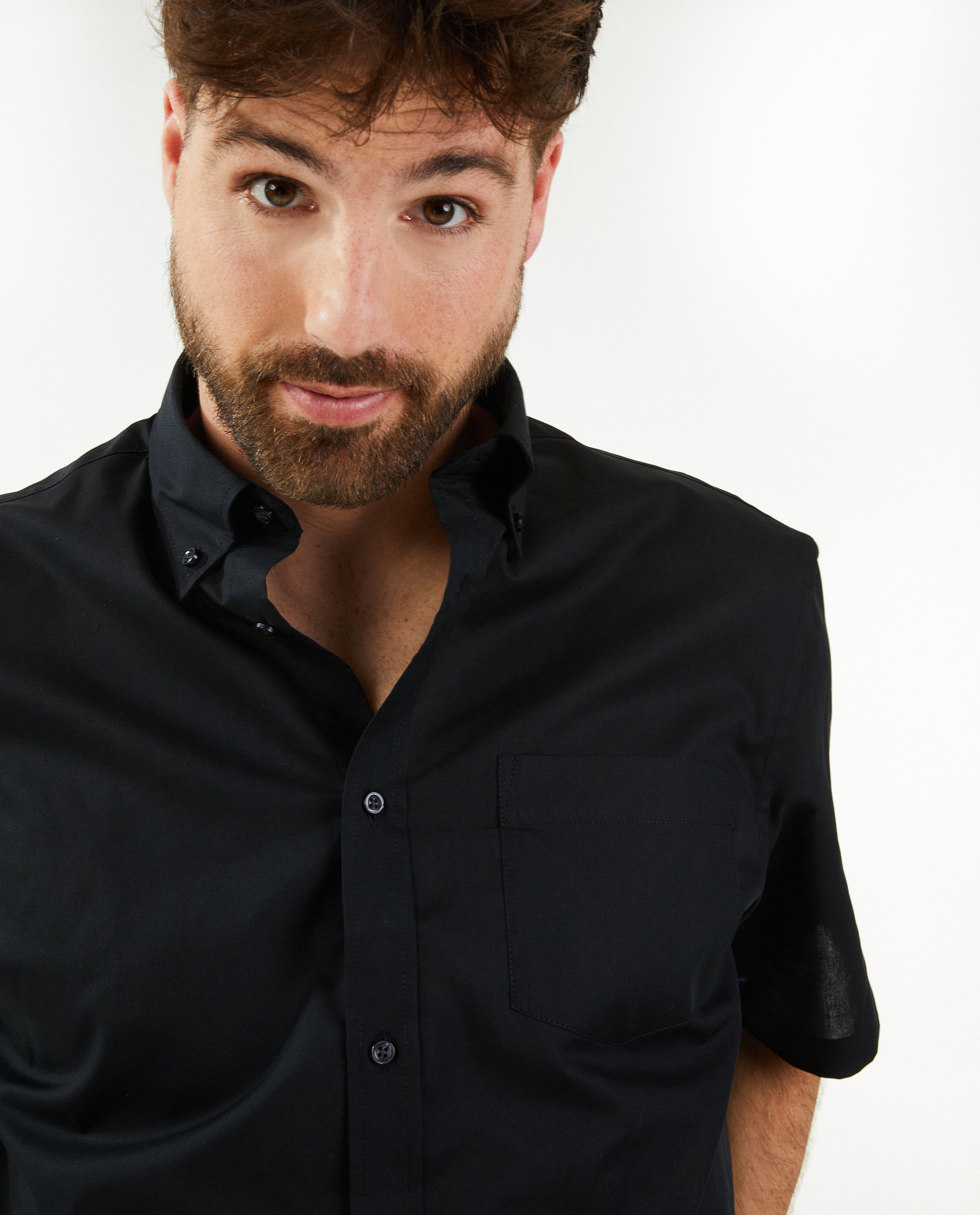 Zwart hemd, regular fit - Product Detail - zwart - afbeelding nummer 4