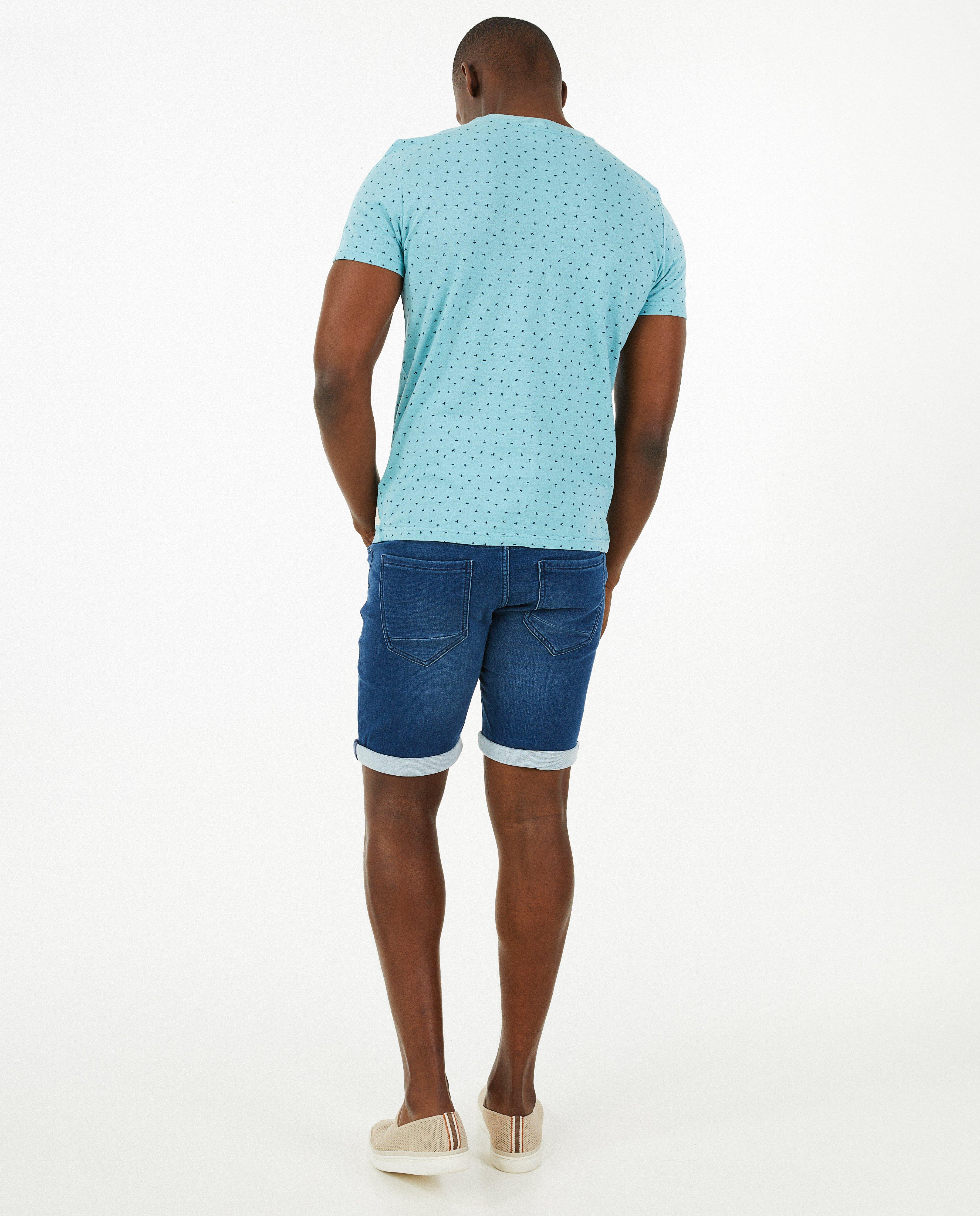 T-shirt met print, heren - Product Detail - lichtblauw - afbeelding nummer 3