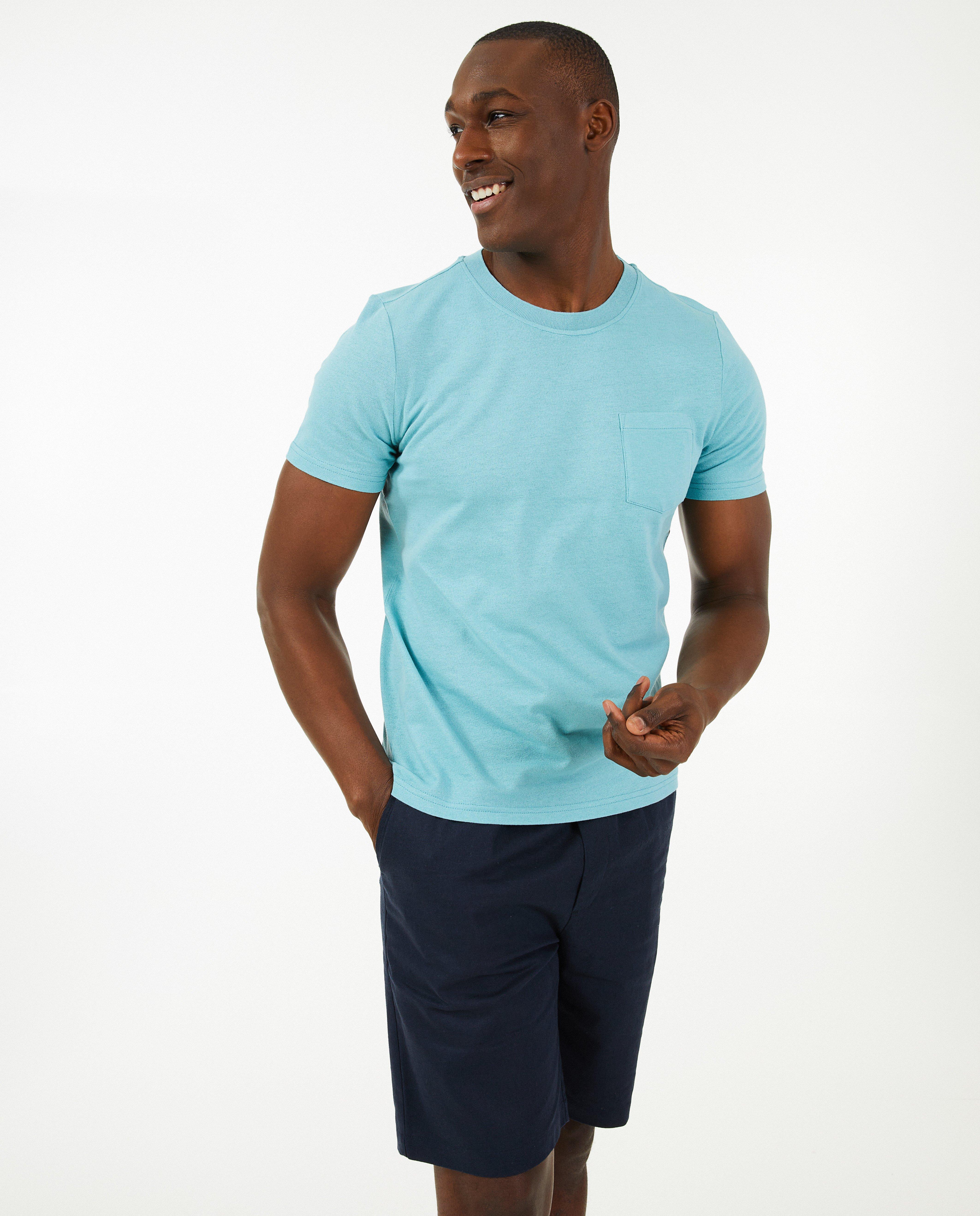 T-shirts - Blauw T-shirt, heren