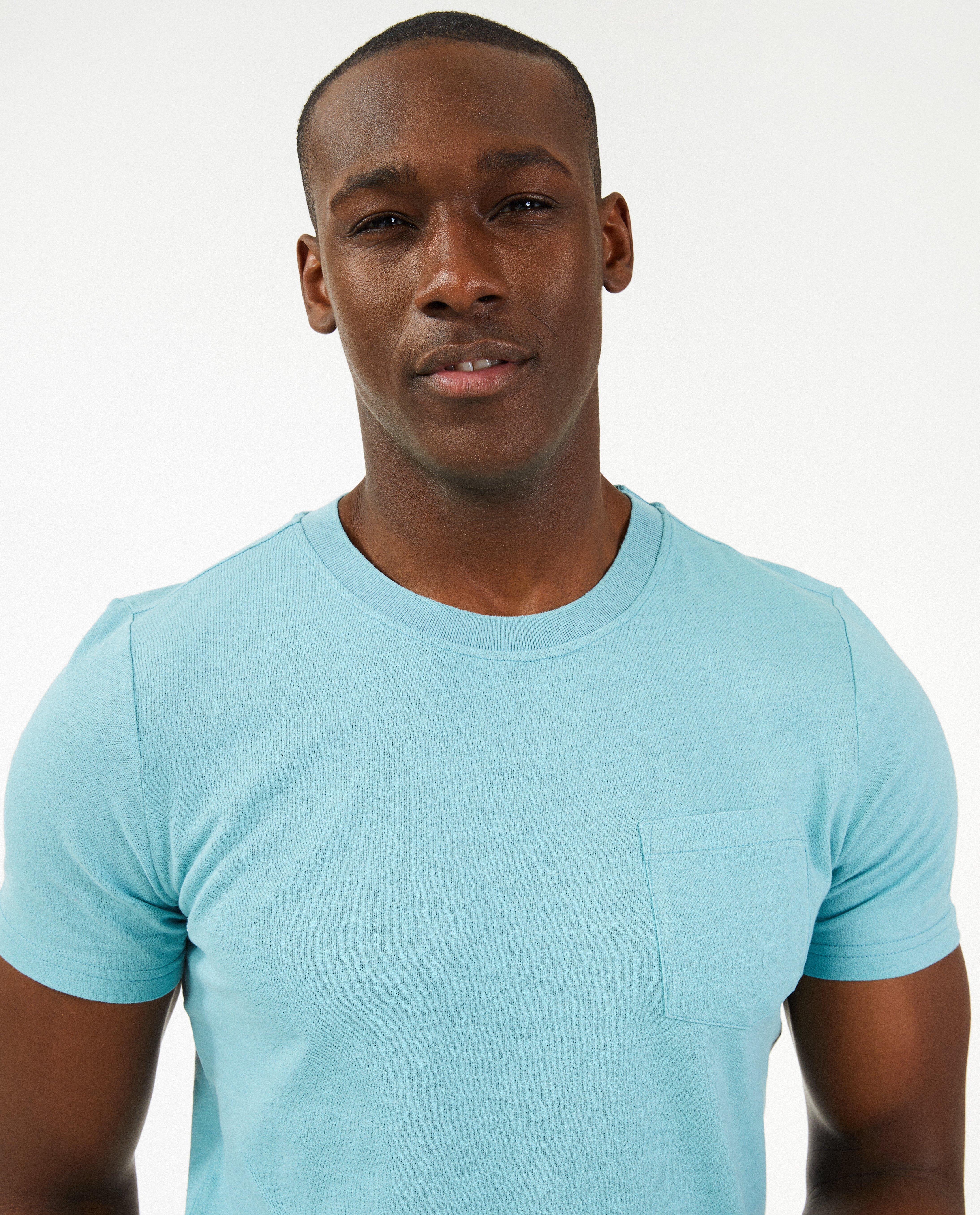 T-shirts - Blauw T-shirt, heren