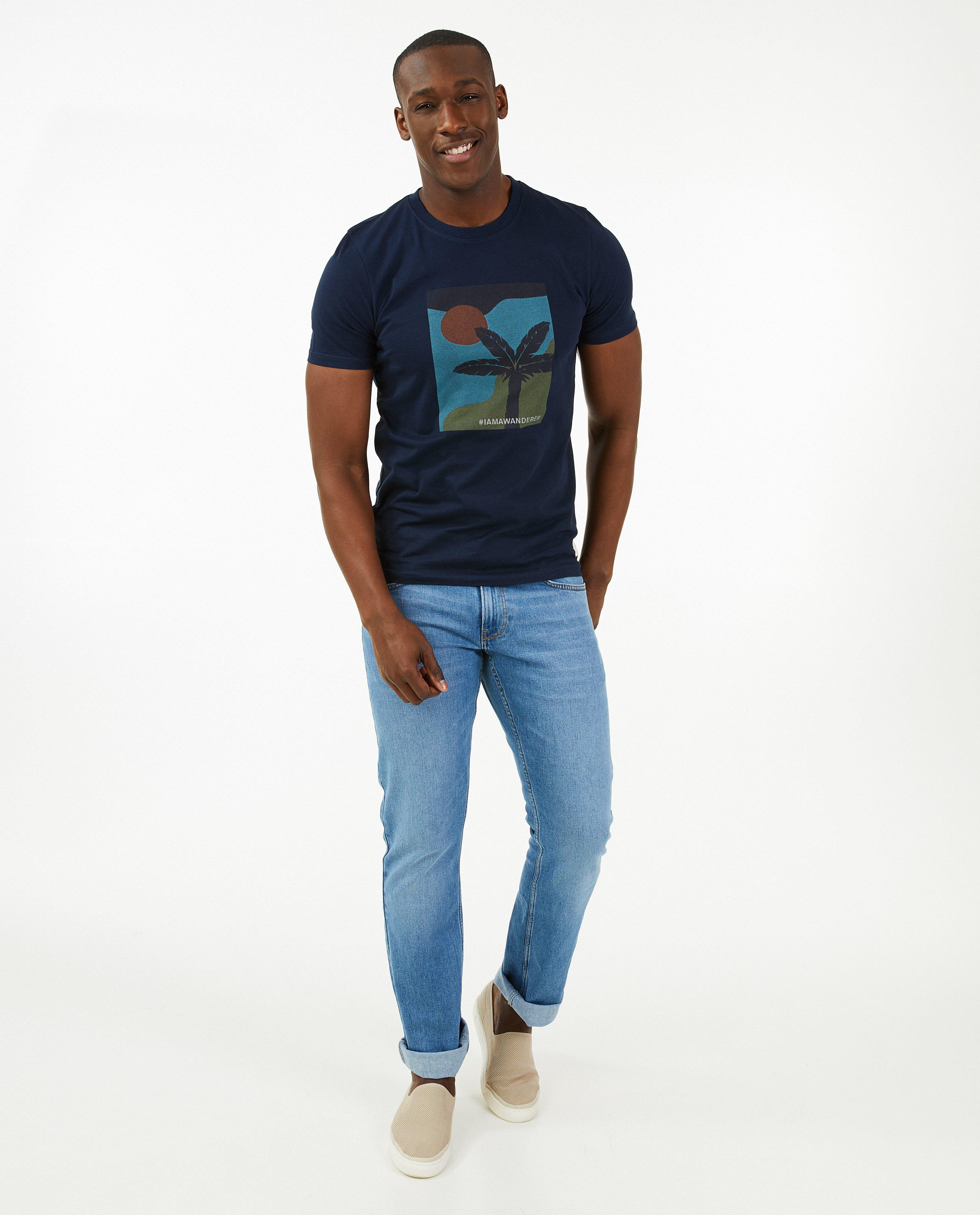 T-shirt bleu fonc&eacute;, homme - D&eacute;tails du produit - bleu fonc&eacute; - image num&eacute;ro 1