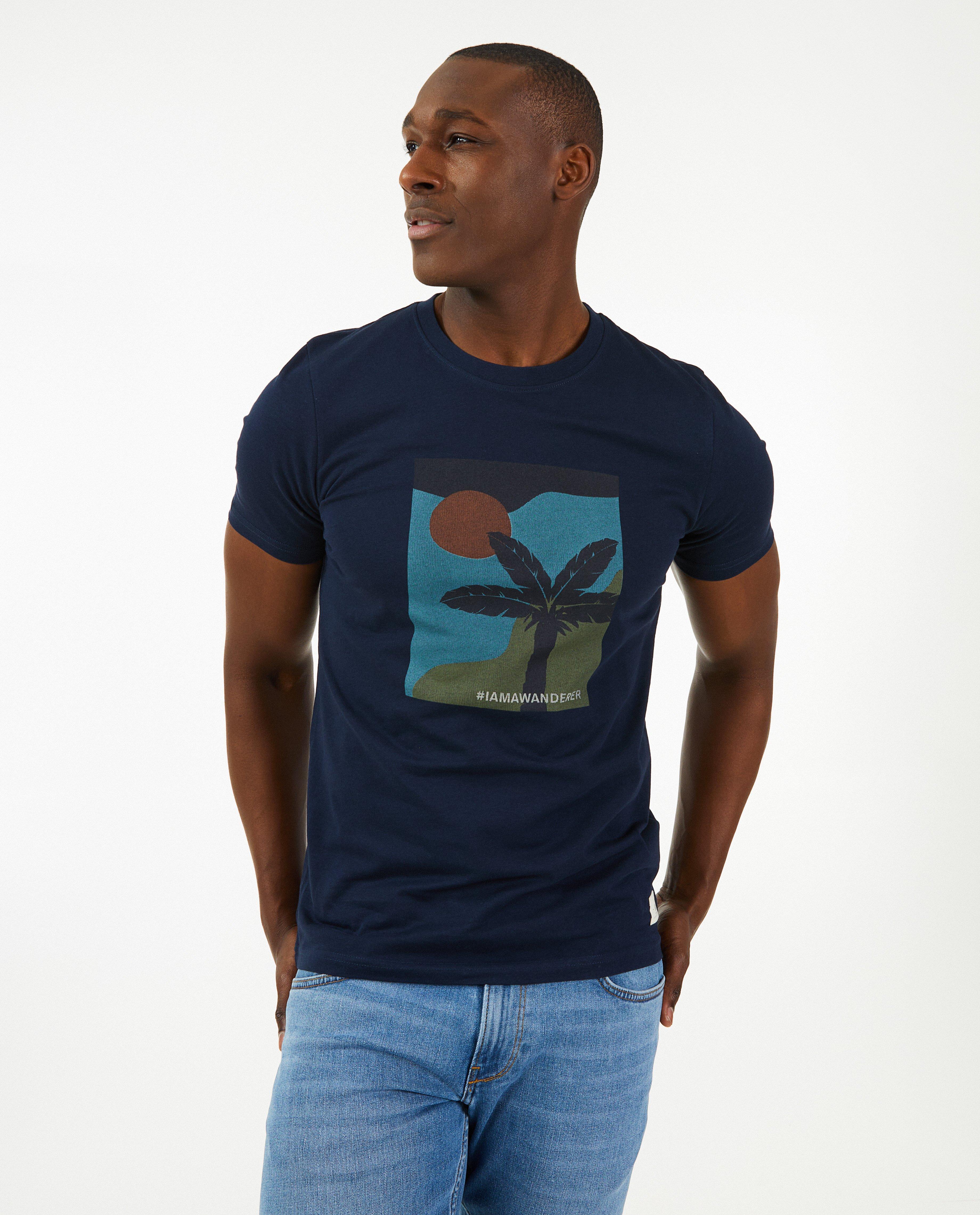 T-shirt bleu fonc&eacute;, homme - D&eacute;tails du produit - bleu fonc&eacute; - image num&eacute;ro 2
