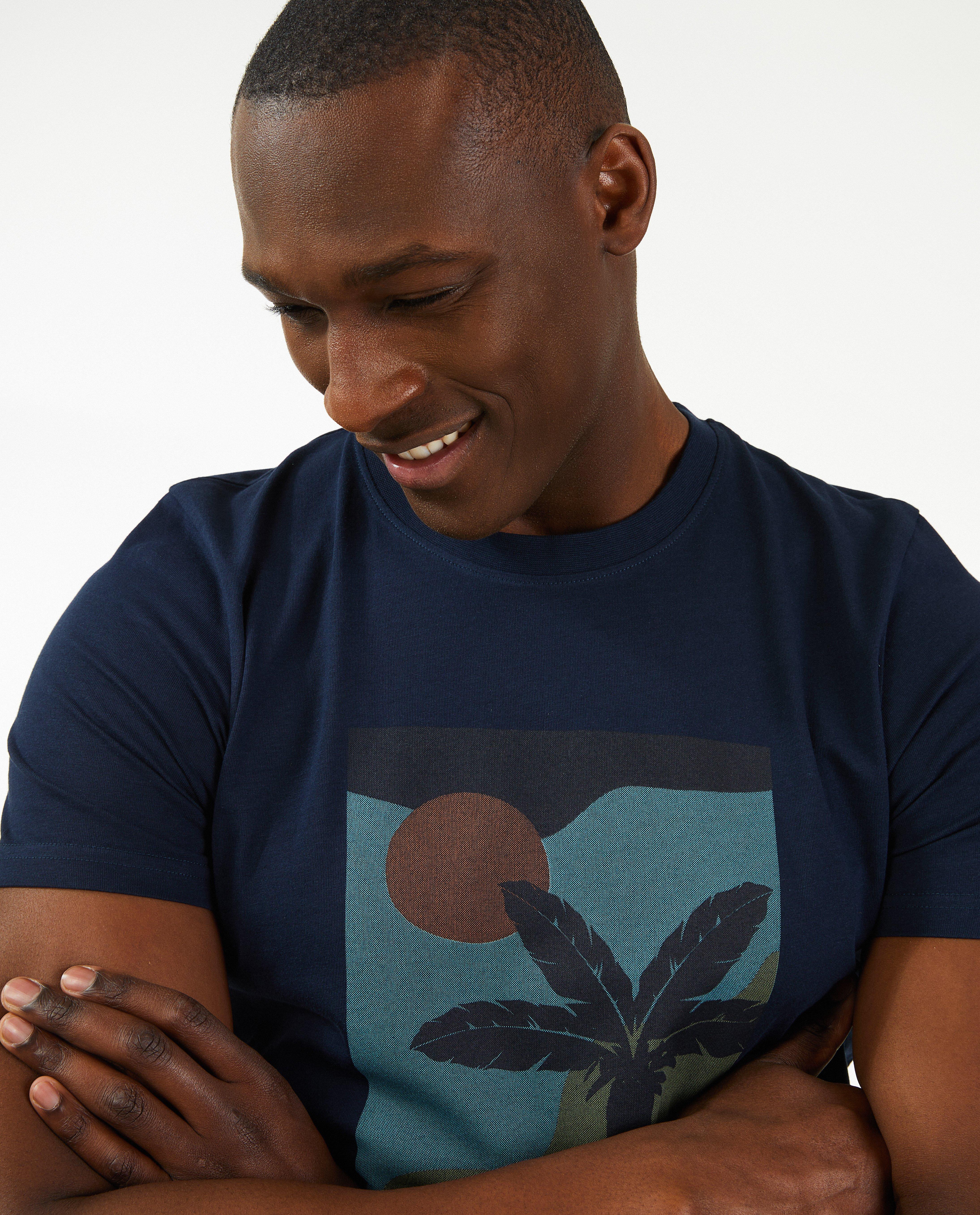 T-shirt bleu fonc&eacute;, homme - D&eacute;tails du produit - bleu fonc&eacute; - image num&eacute;ro 4