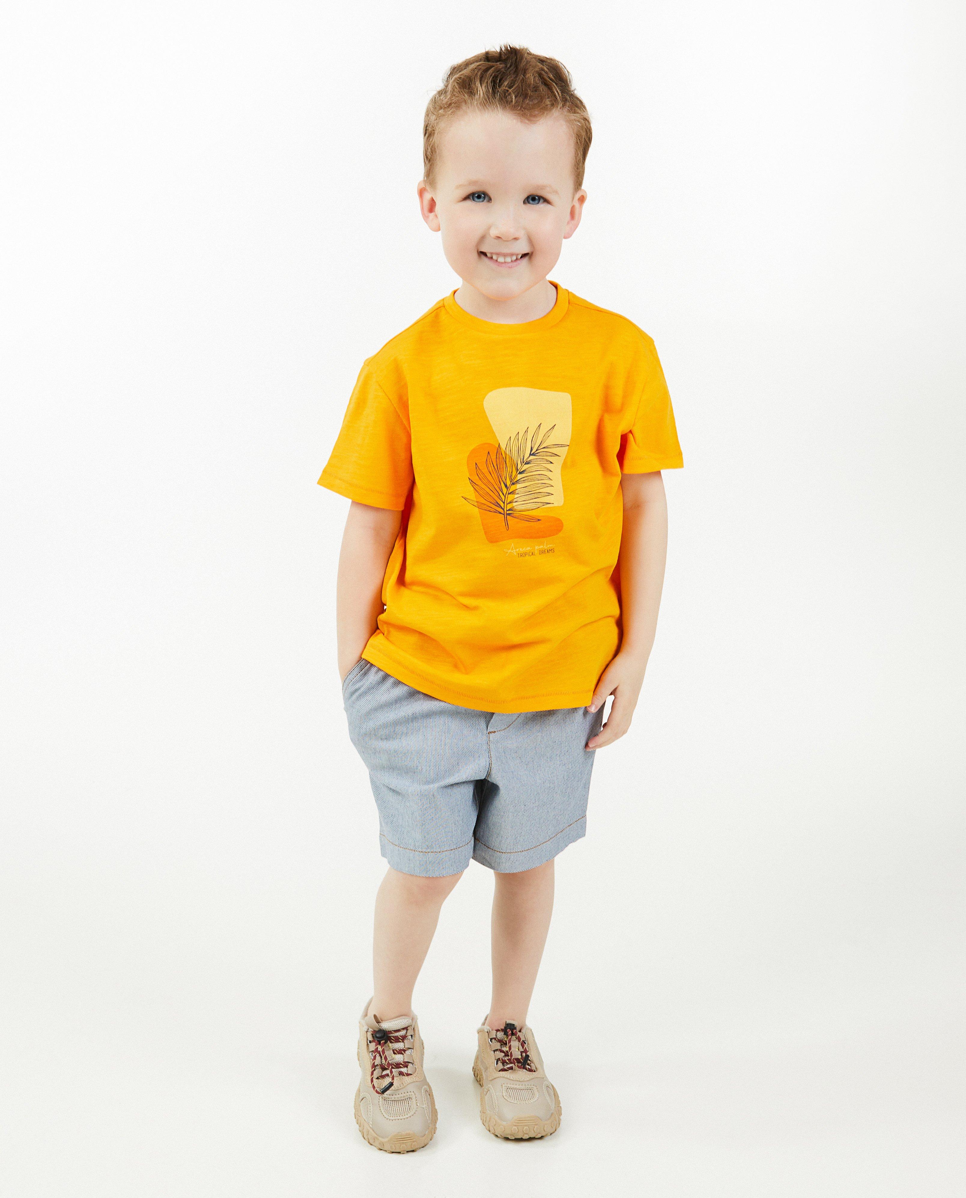 Beige T-shirt met print - null - Kidz Nation