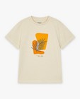 T-shirts - Beige T-shirt met print