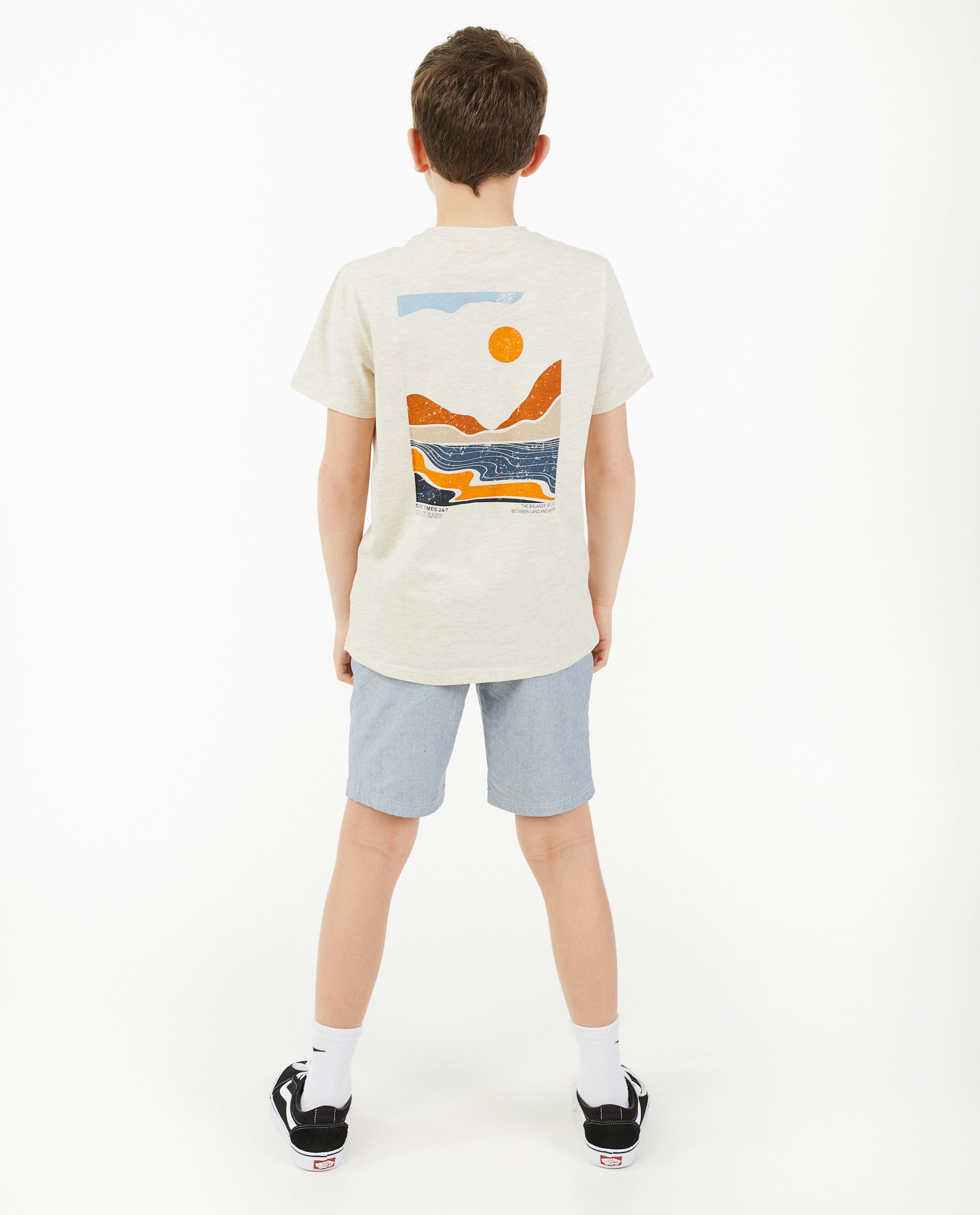 T-shirts - Beige T-shirt met print