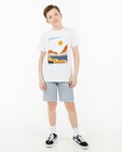 Wit T-shirt met print, 7-14 jaar - null - Fish & Chips