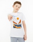T-shirts - Wit T-shirt met print, 7-14 jaar