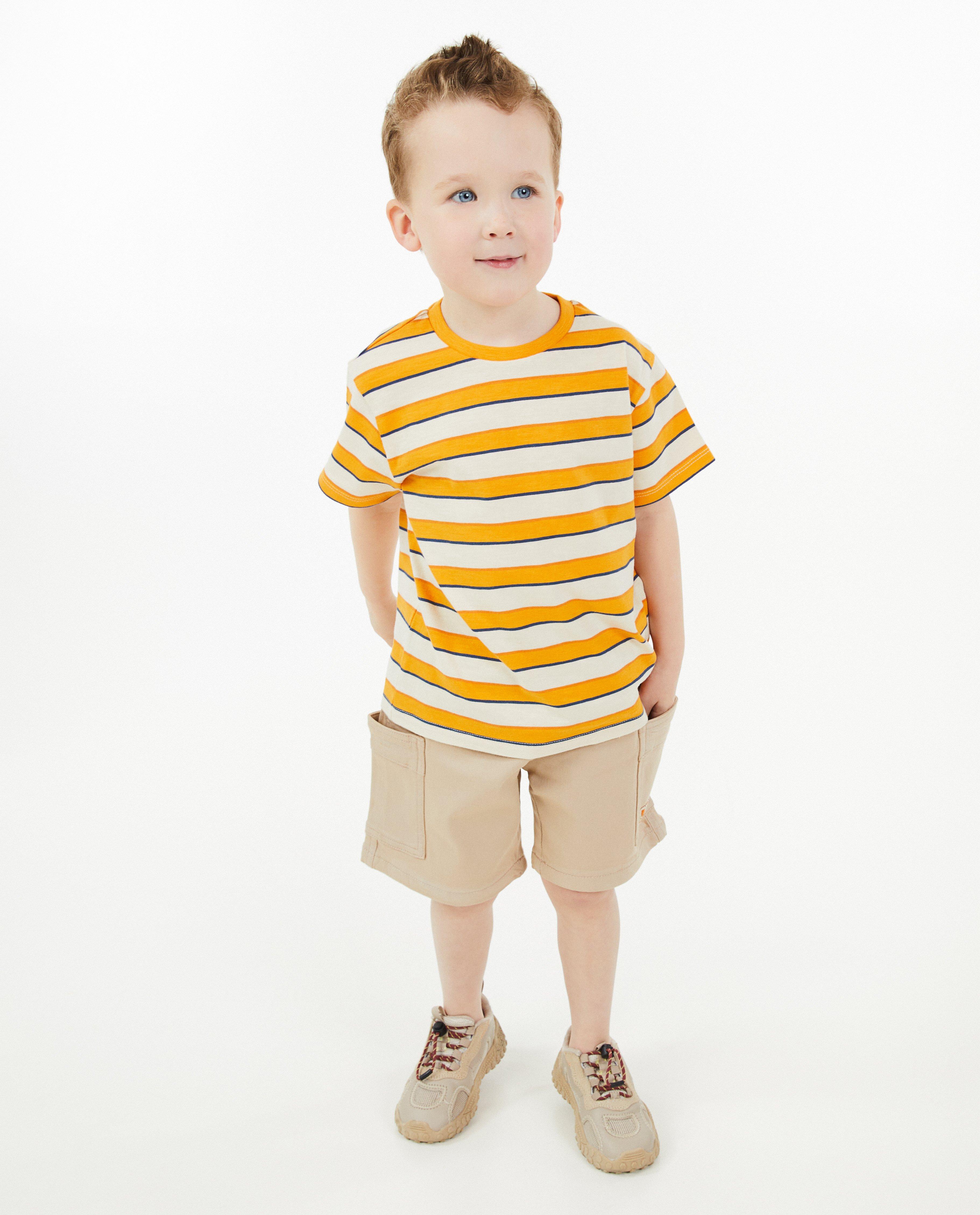 T-shirt met strepen - null - Kidz Nation