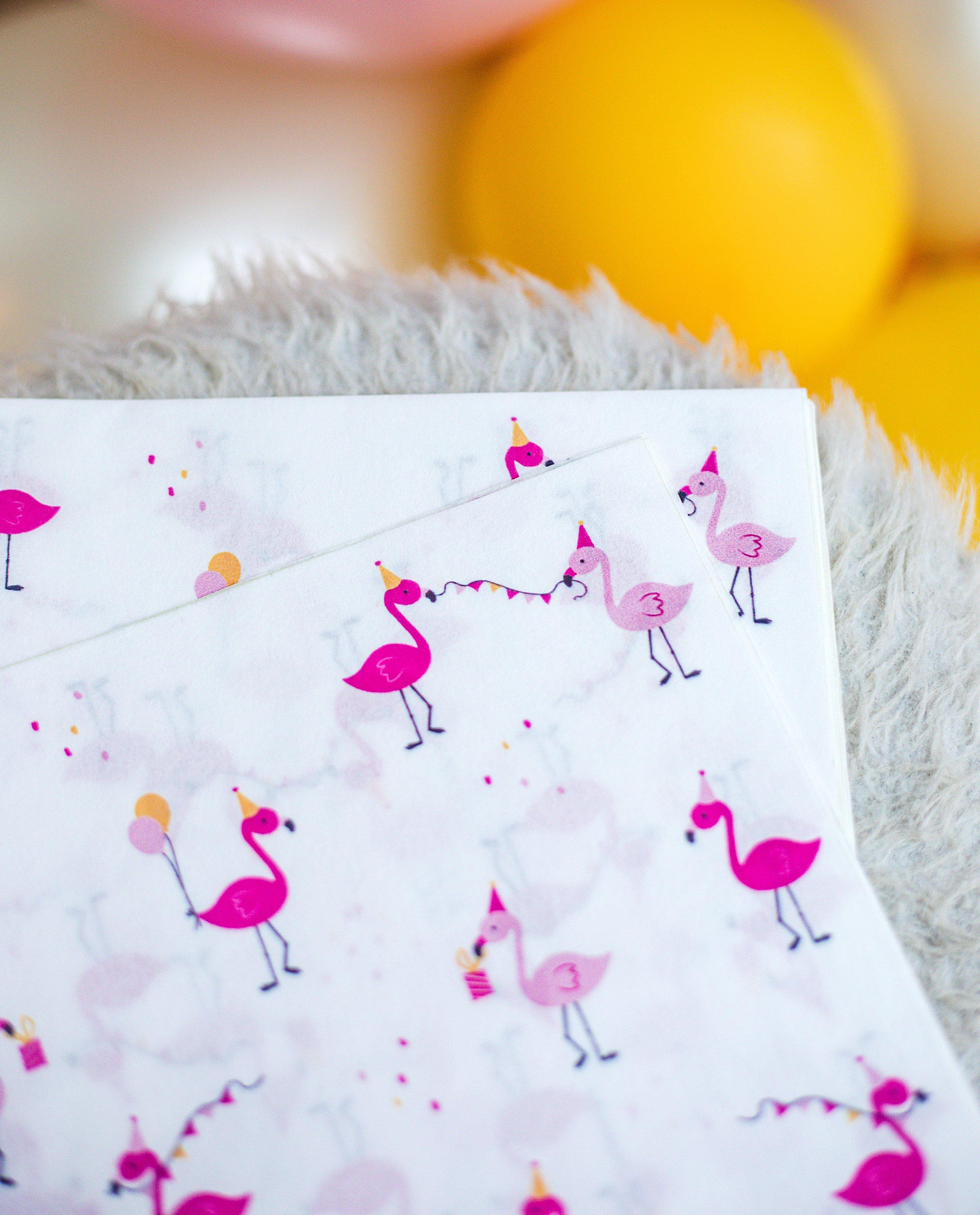 Lot de 50&nbsp;serviettes en papier AVA x JBC - D&eacute;tails du produit - rose clair - image num&eacute;ro 2