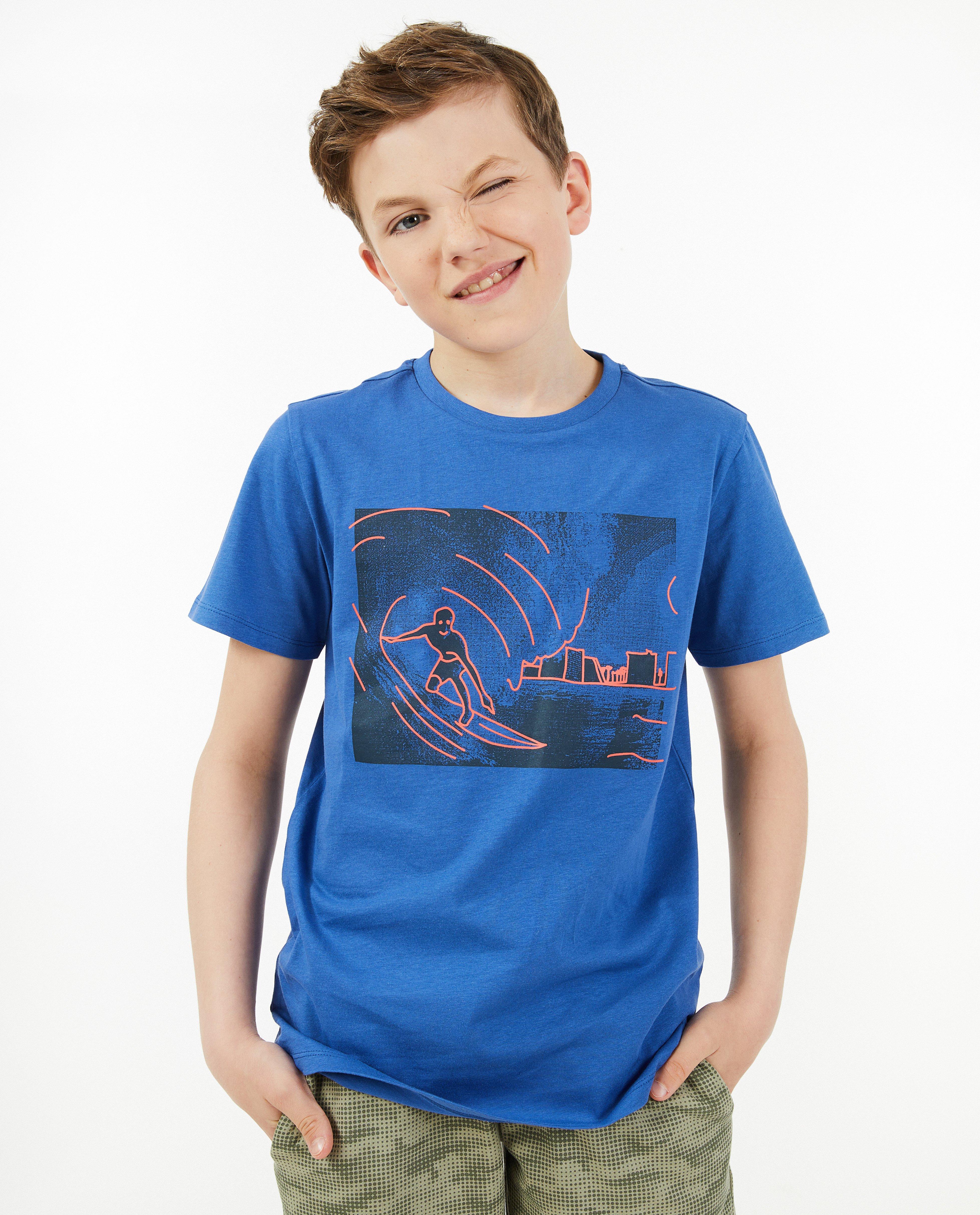 T-shirts - T-shirt à imprimé de surfeur