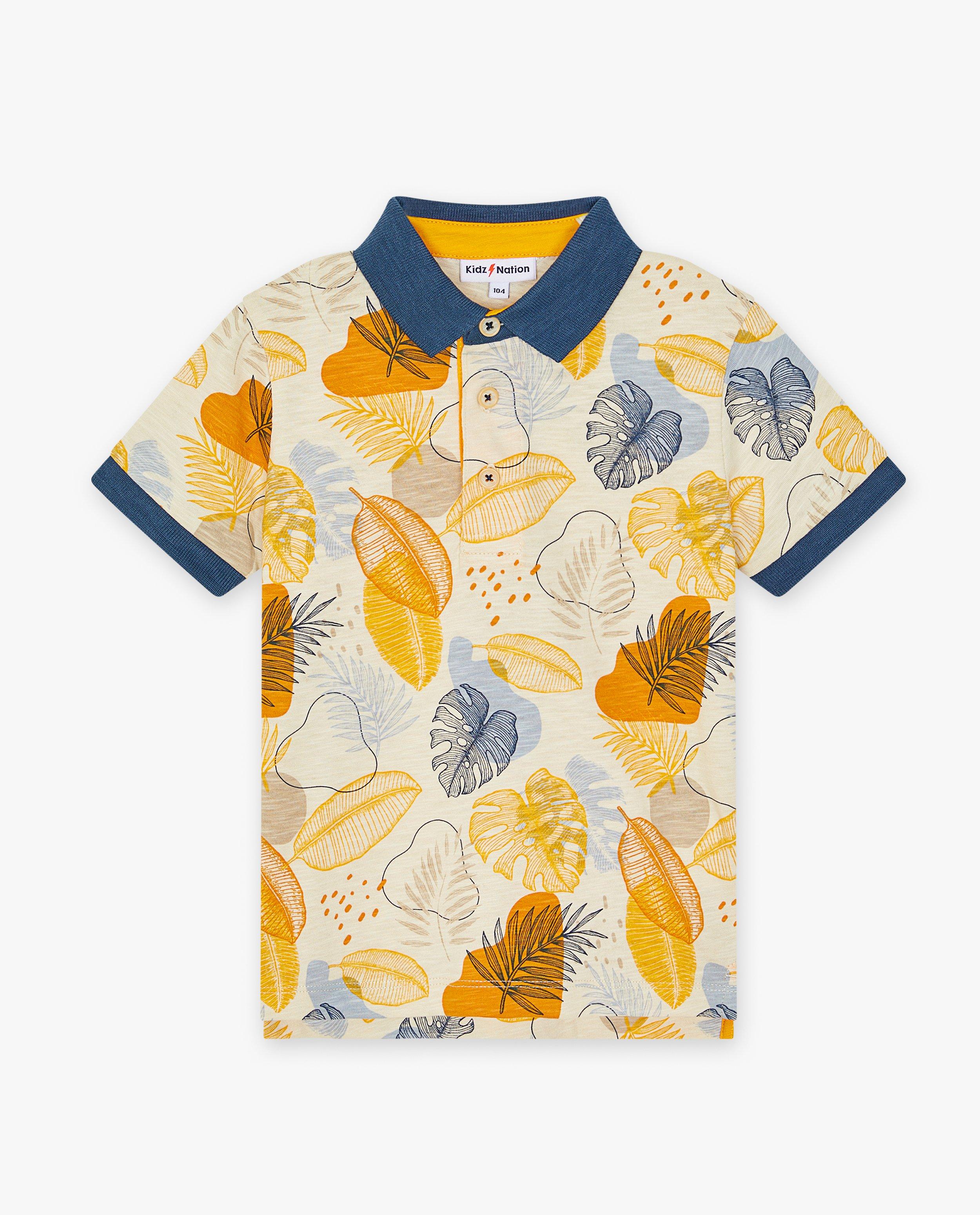 Polo's - Polo met bladerenprint