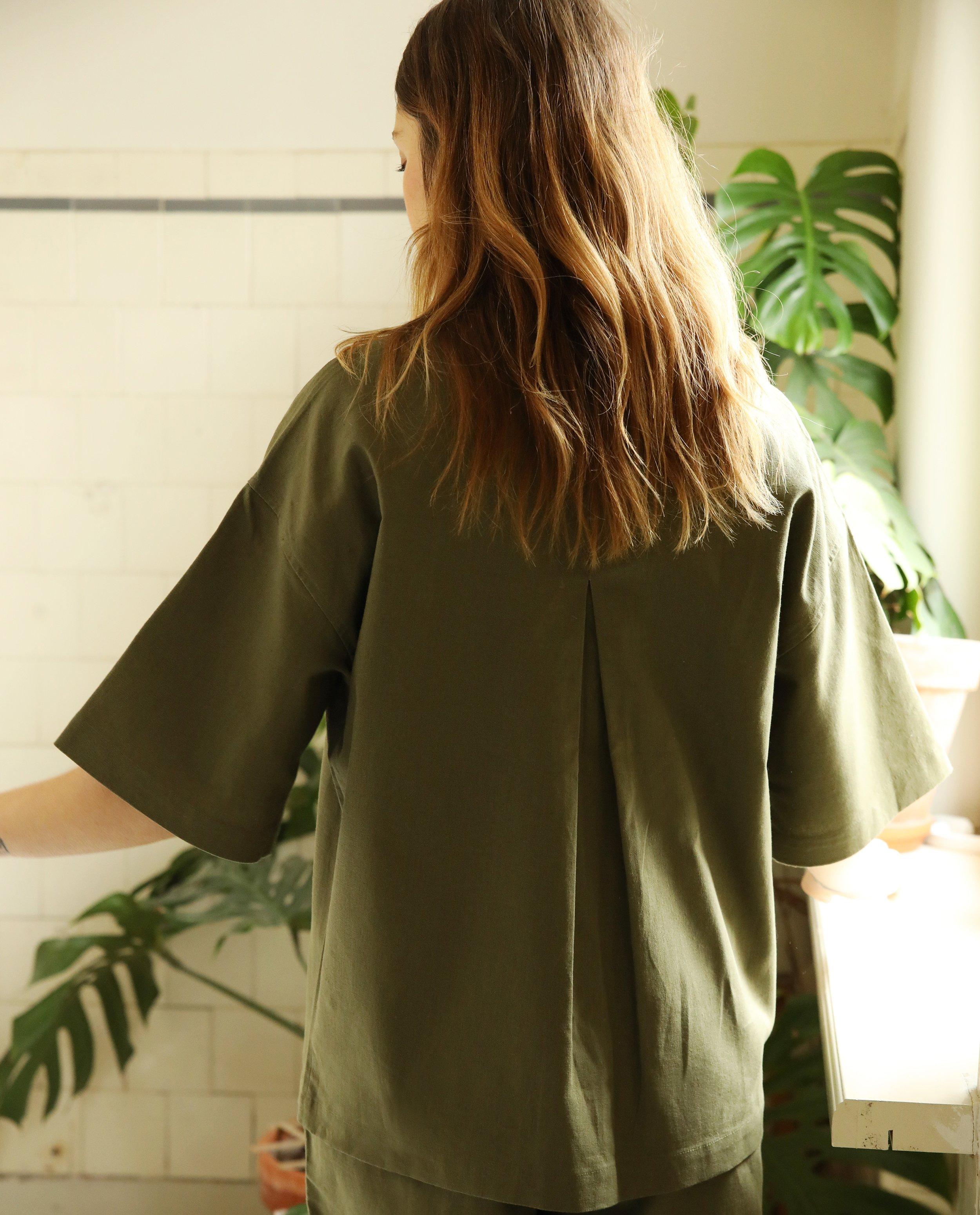 Chemises - Chemise oversized verte