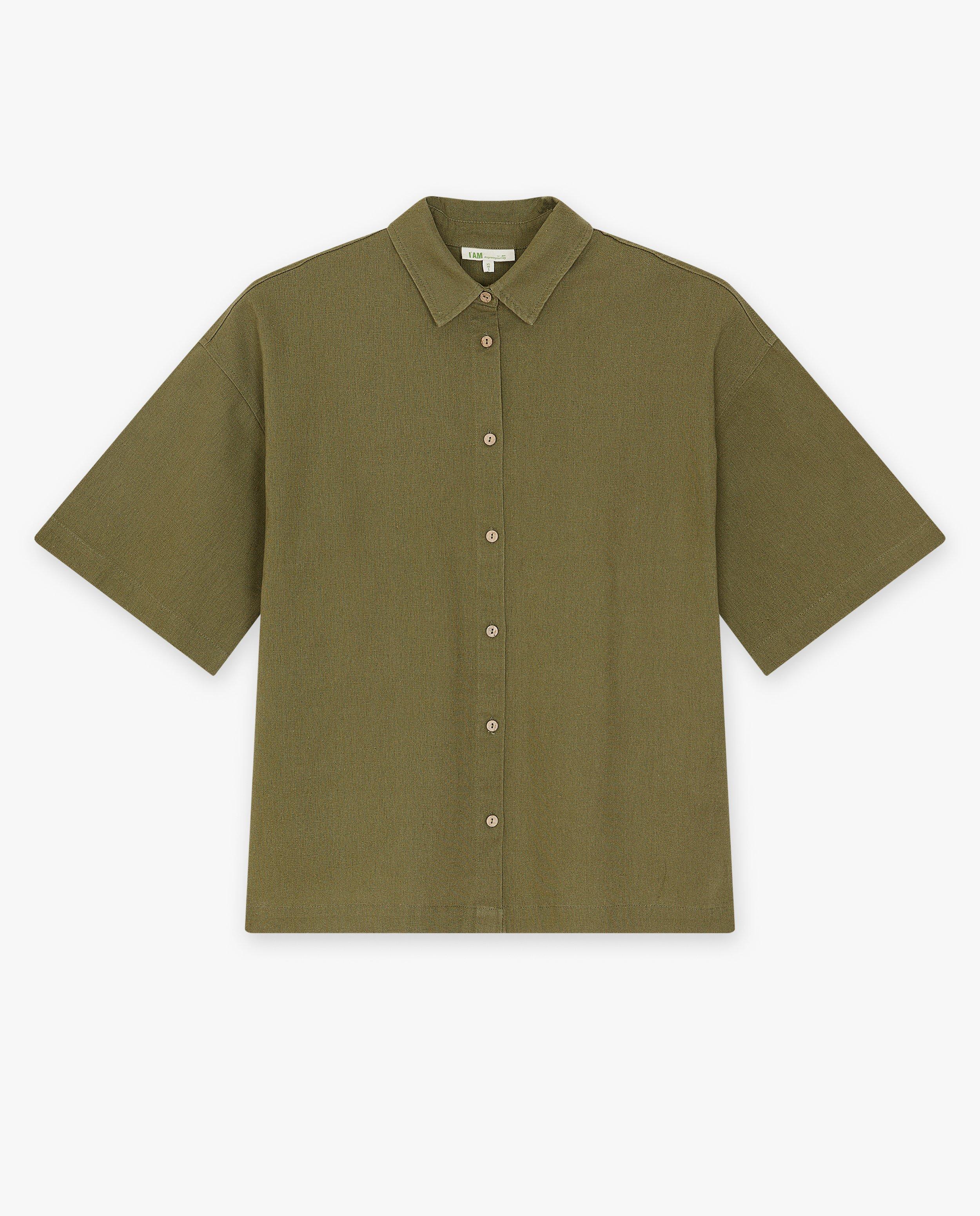 Chemises - Chemise oversized verte
