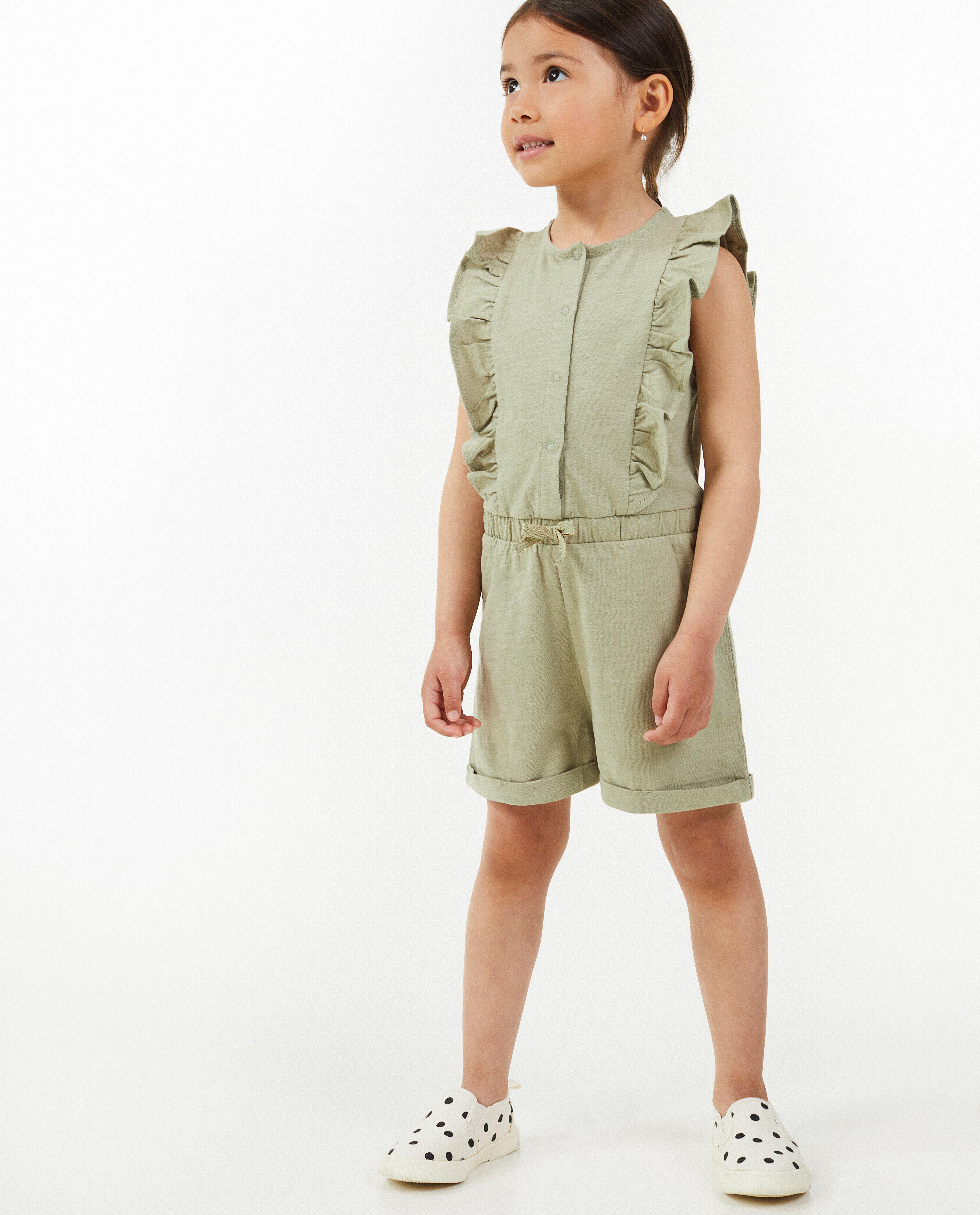 Groen jumpsuit met ruches - Product Detail - grijs - afbeelding nummer 1