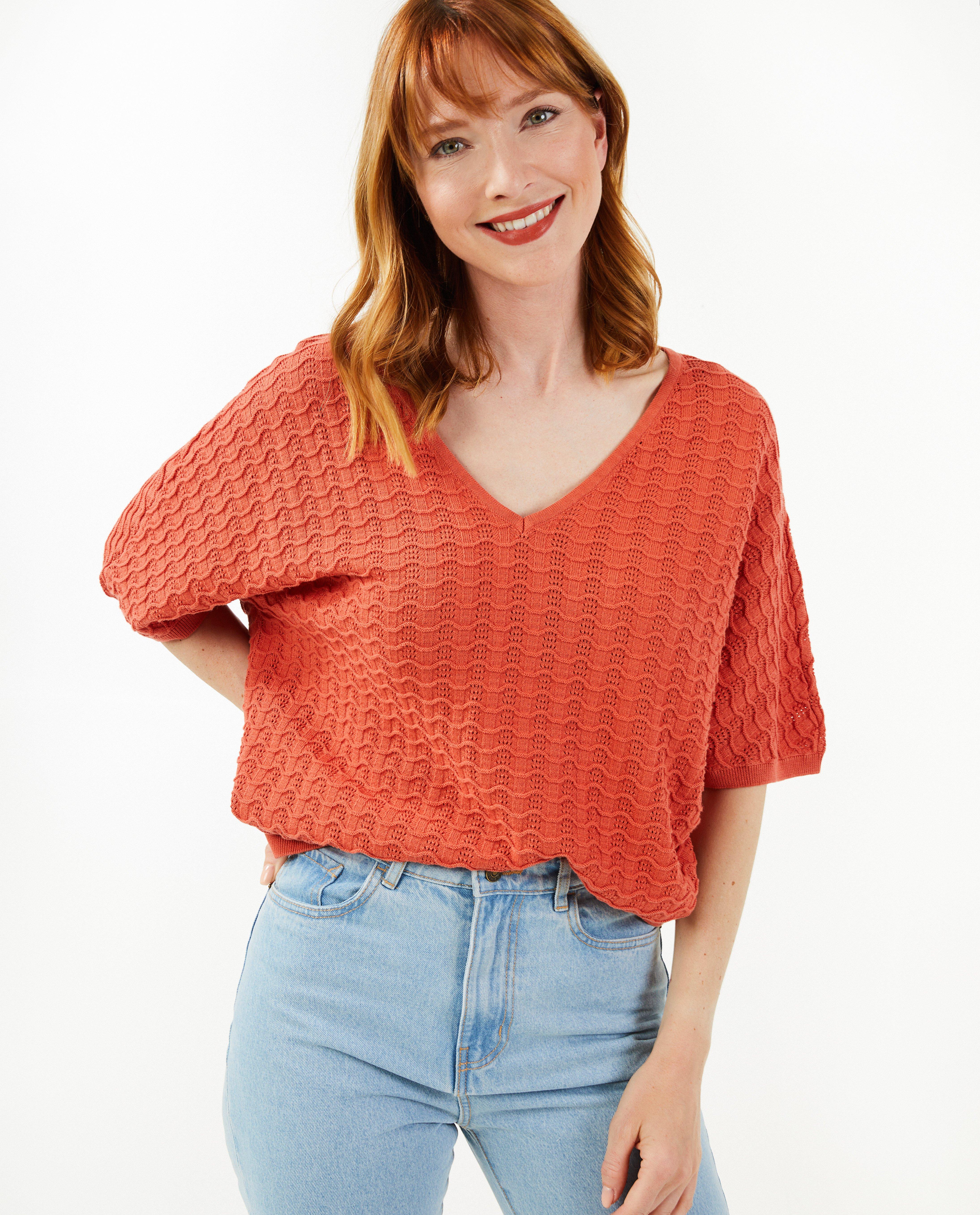 Pulls - Top en tricot à motif ajouré