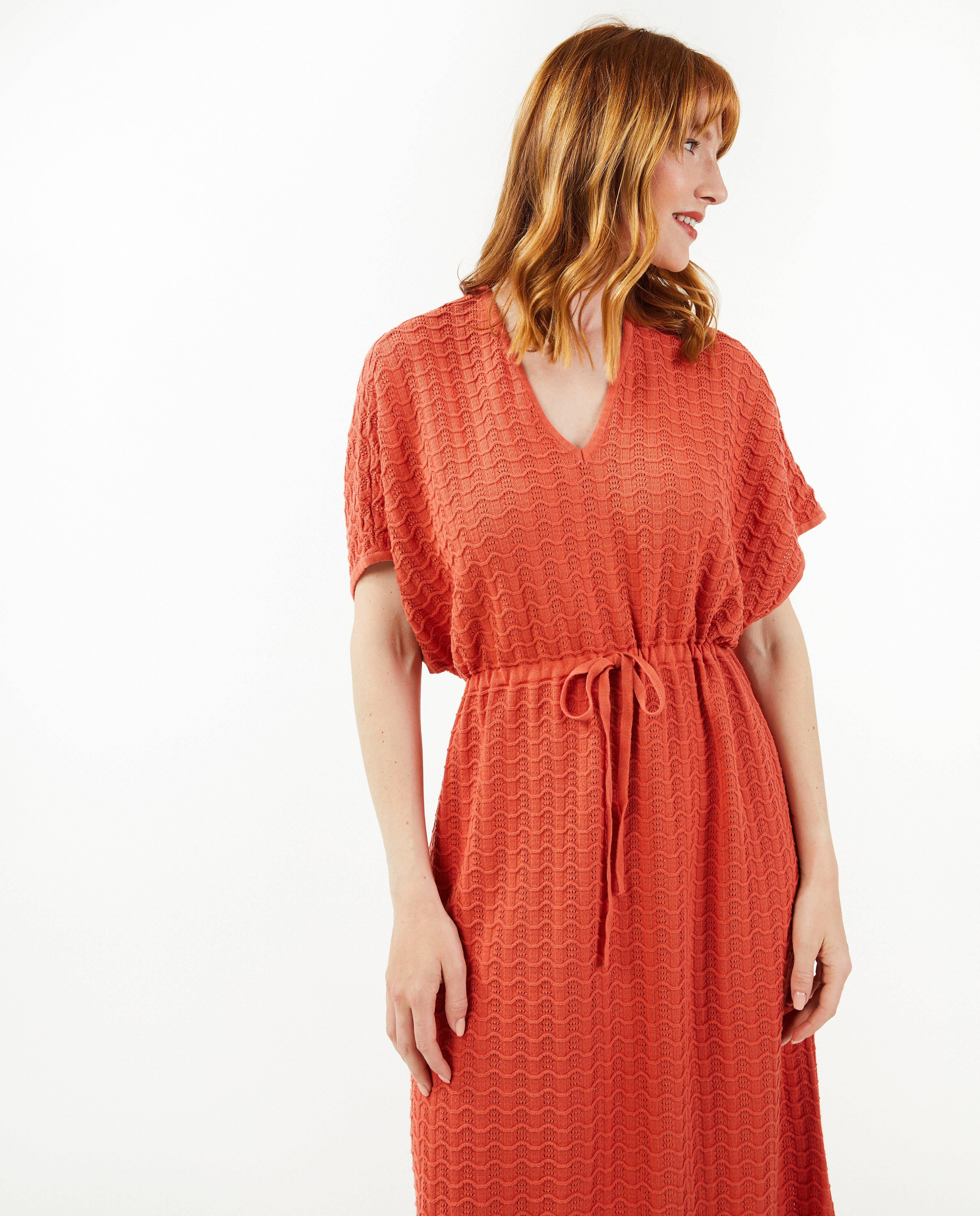 Robe en tricot ajouré - null - Dina Tersago