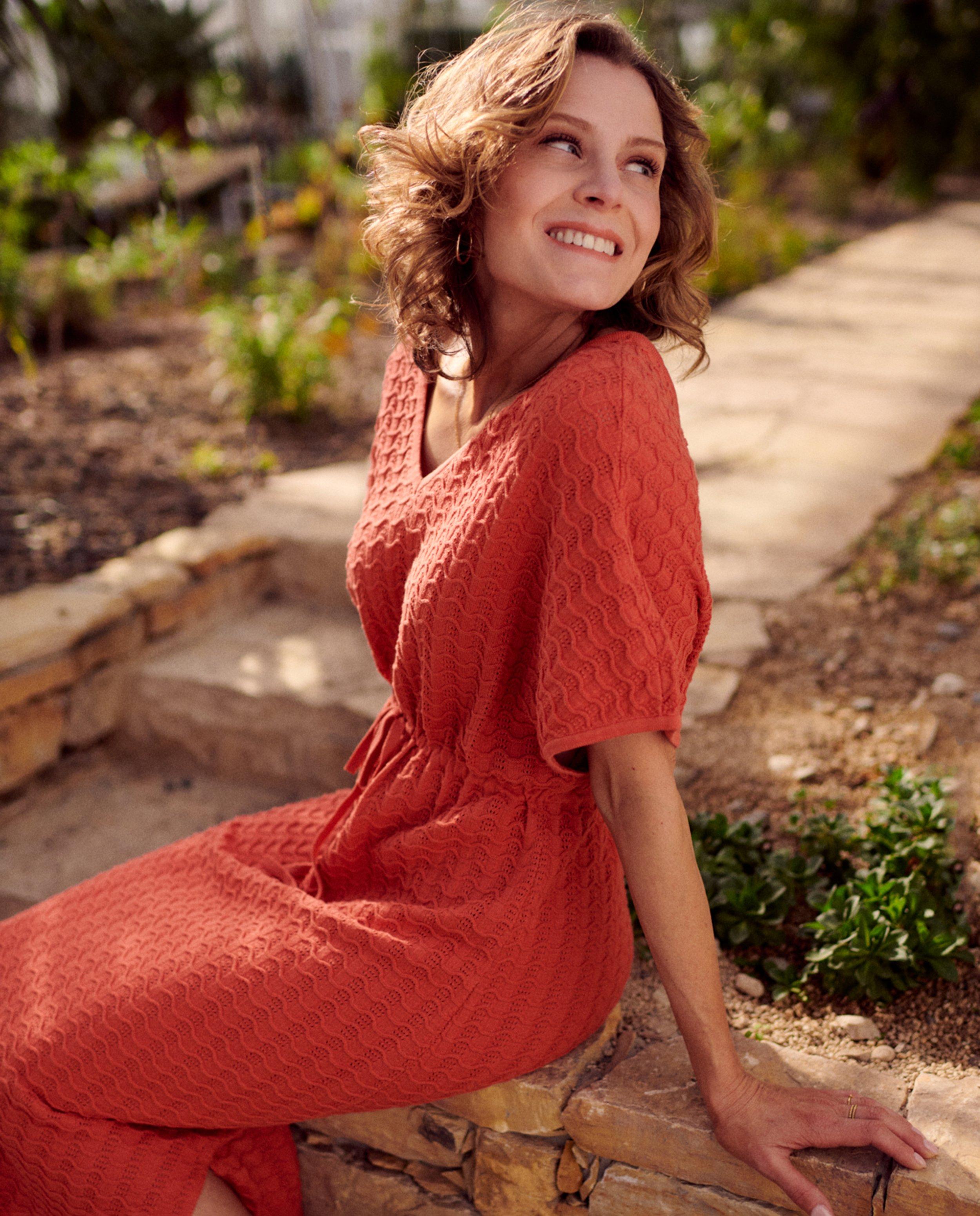 Robes - Robe en tricot ajouré