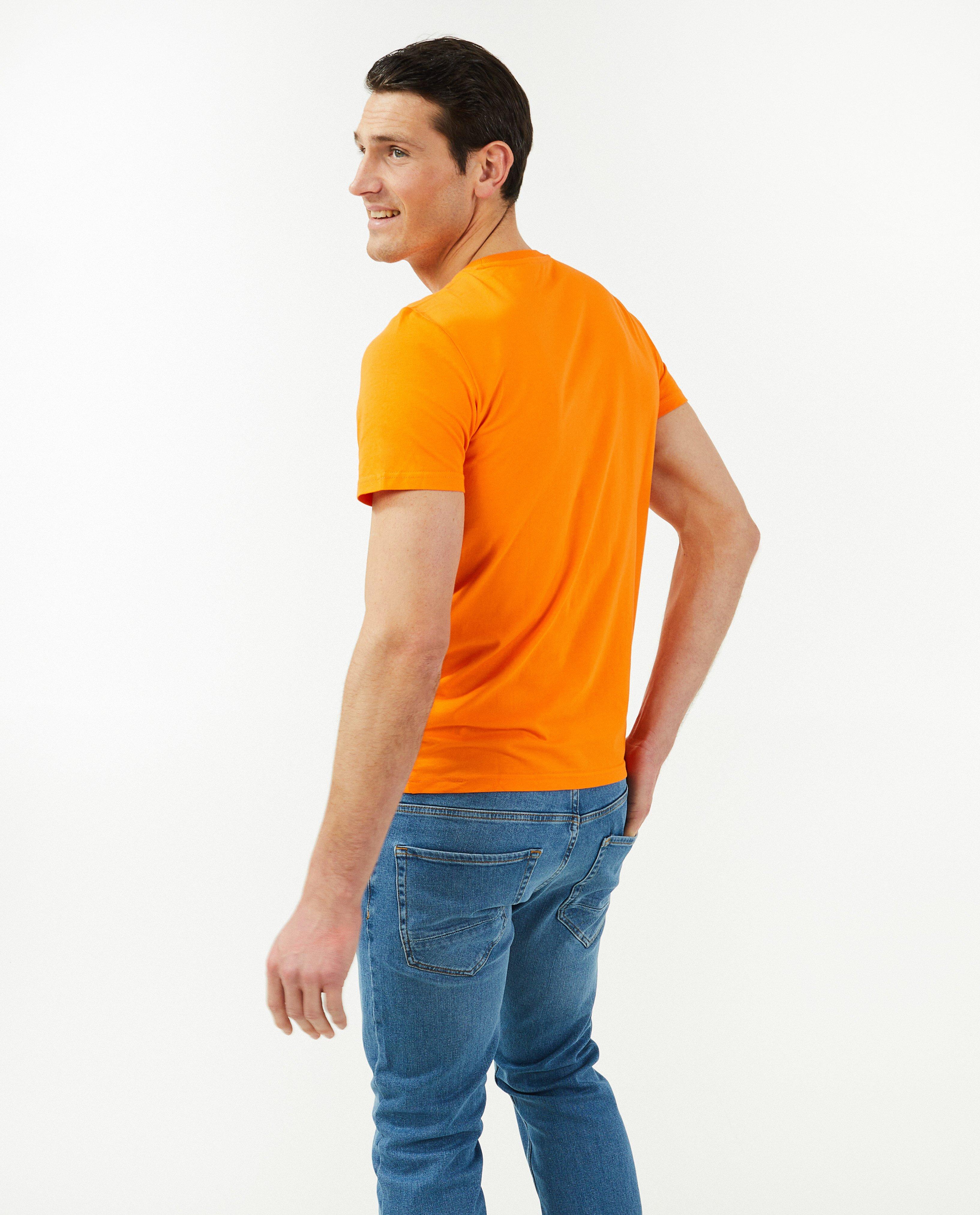 T-shirts - Oranje T-shirt, heren