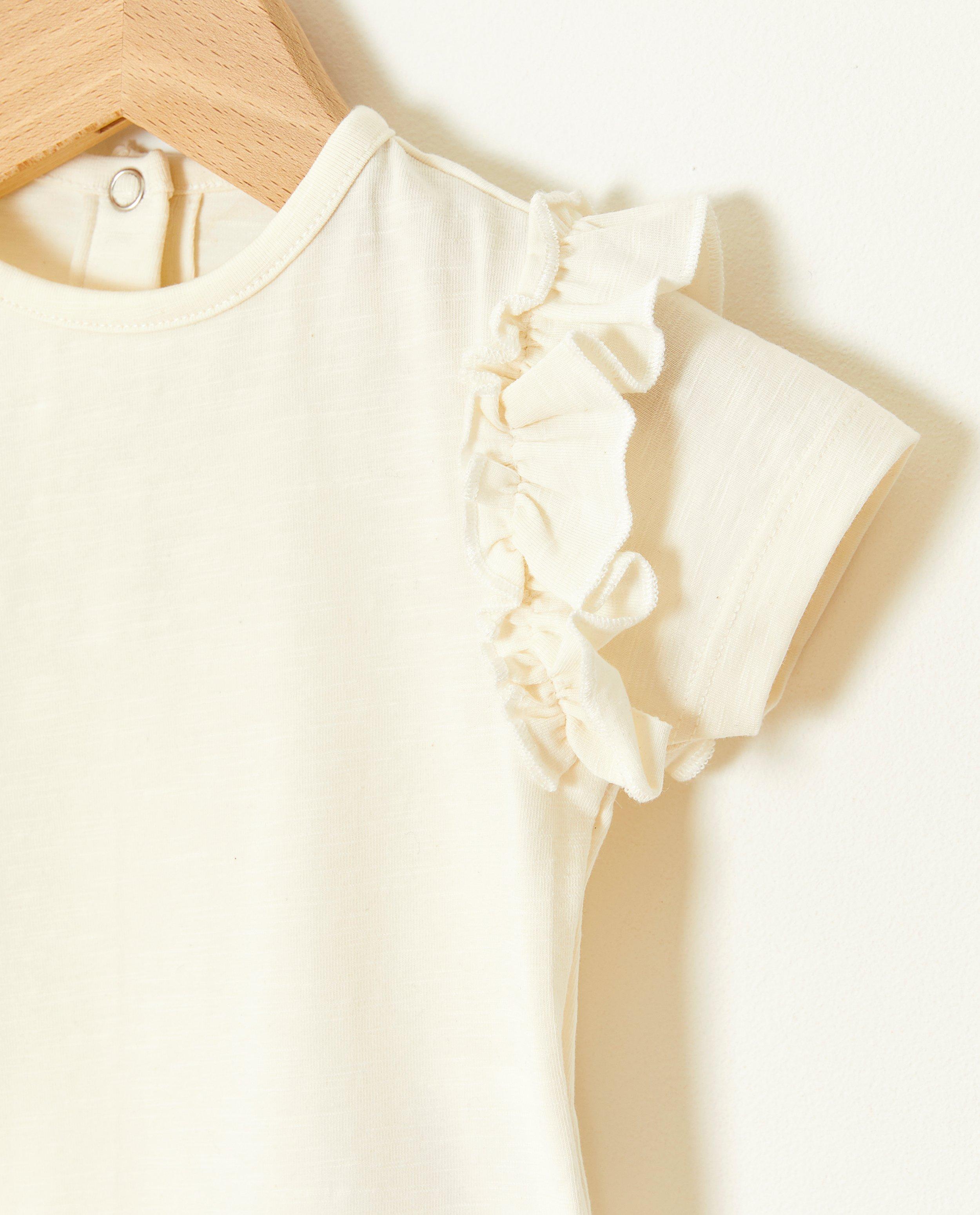 Onesies - Witte romper met ruches