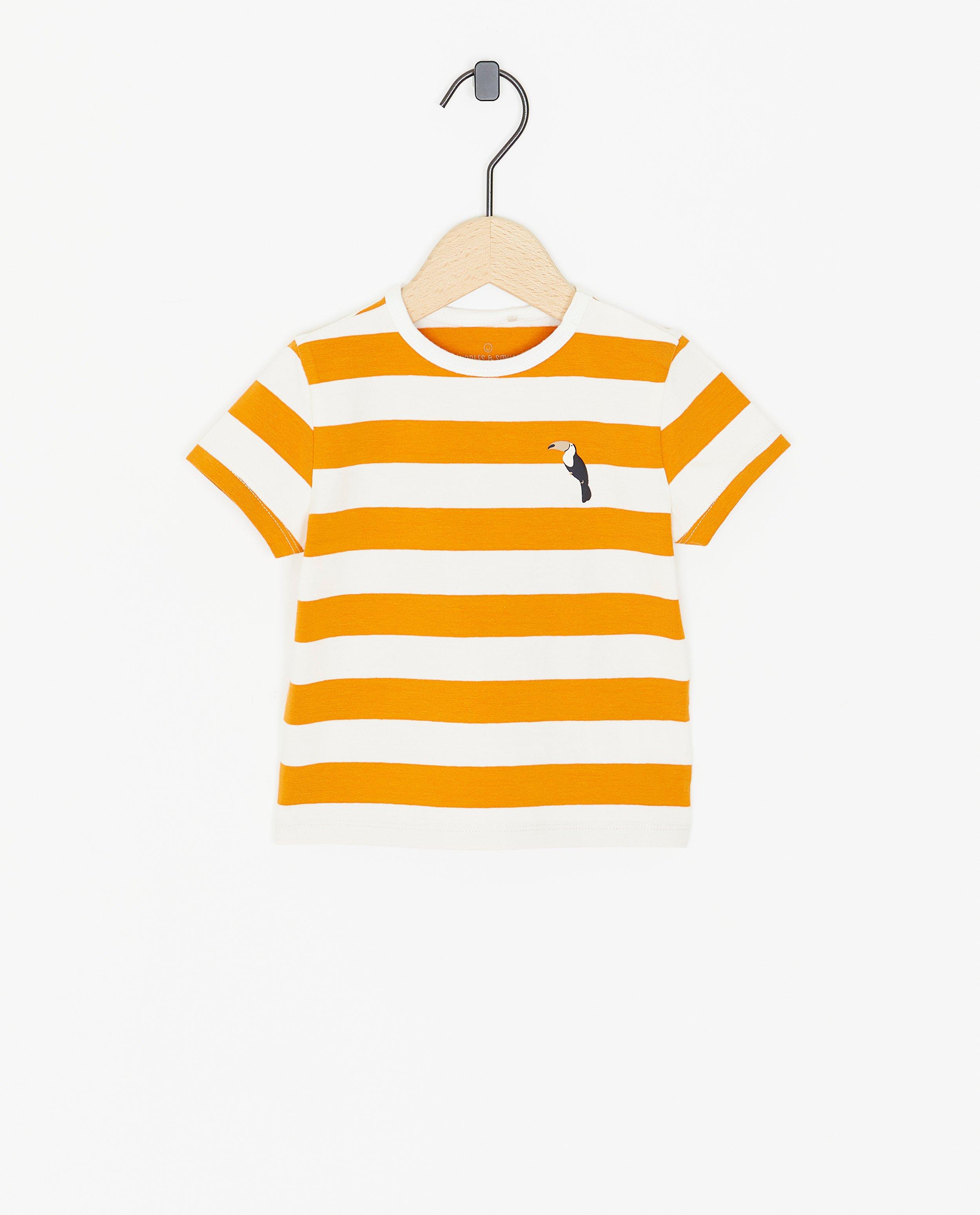 T-shirts - T-shirt met reliëfprint