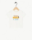 Wit T-shirt met opschrift - null - Cuddles and Smiles