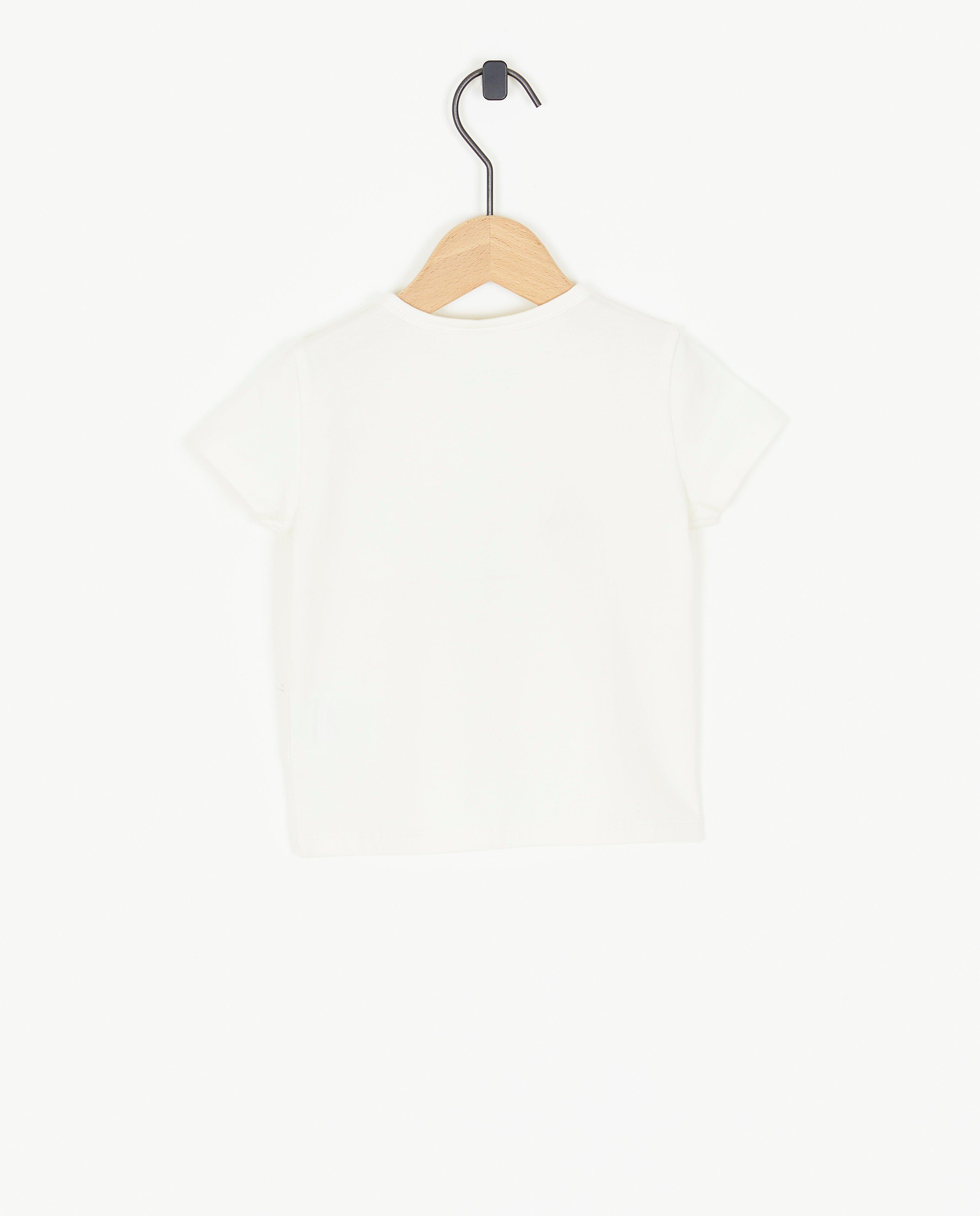 T-shirts - Wit T-shirt met opschrift