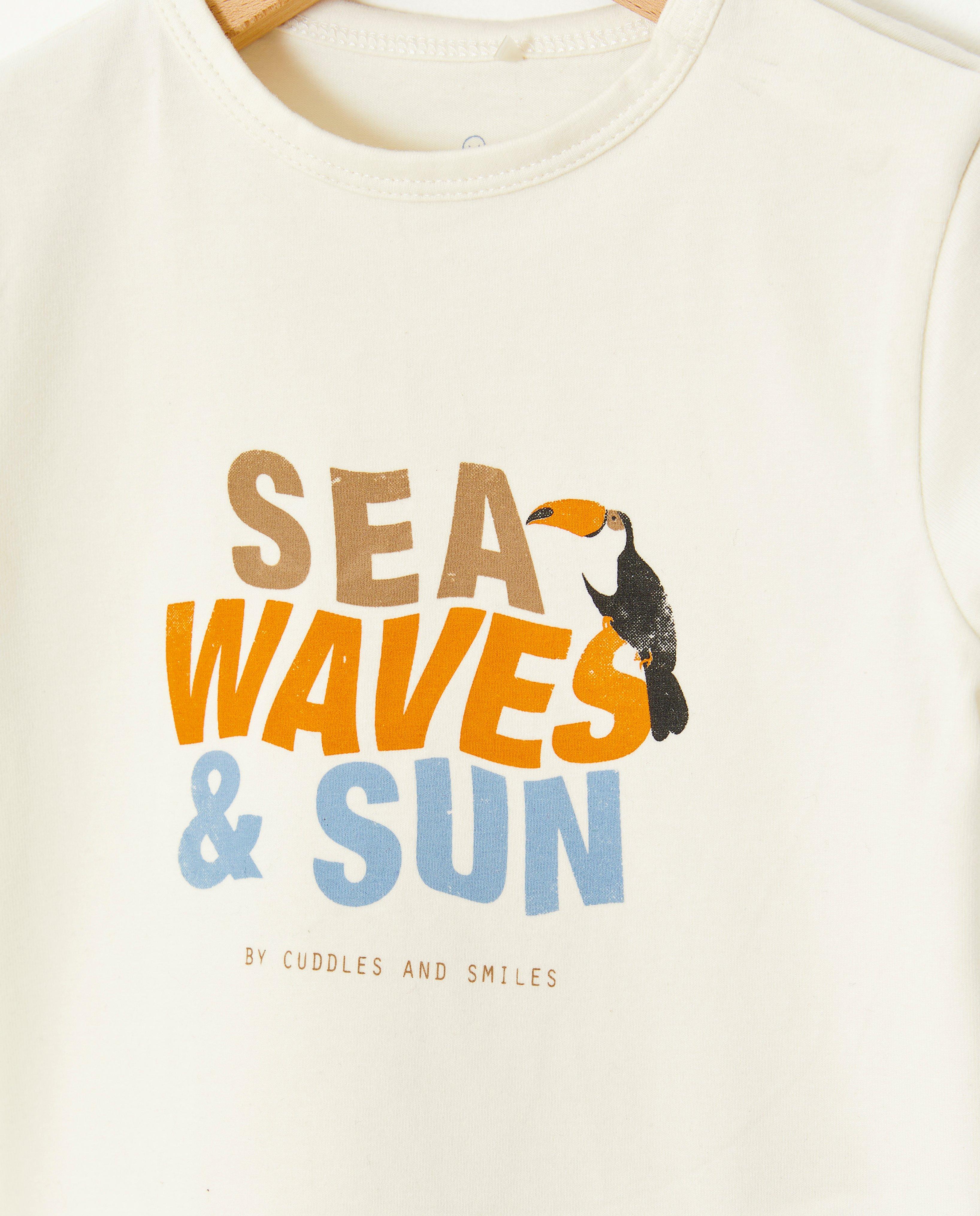 T-shirts - Wit T-shirt met opschrift