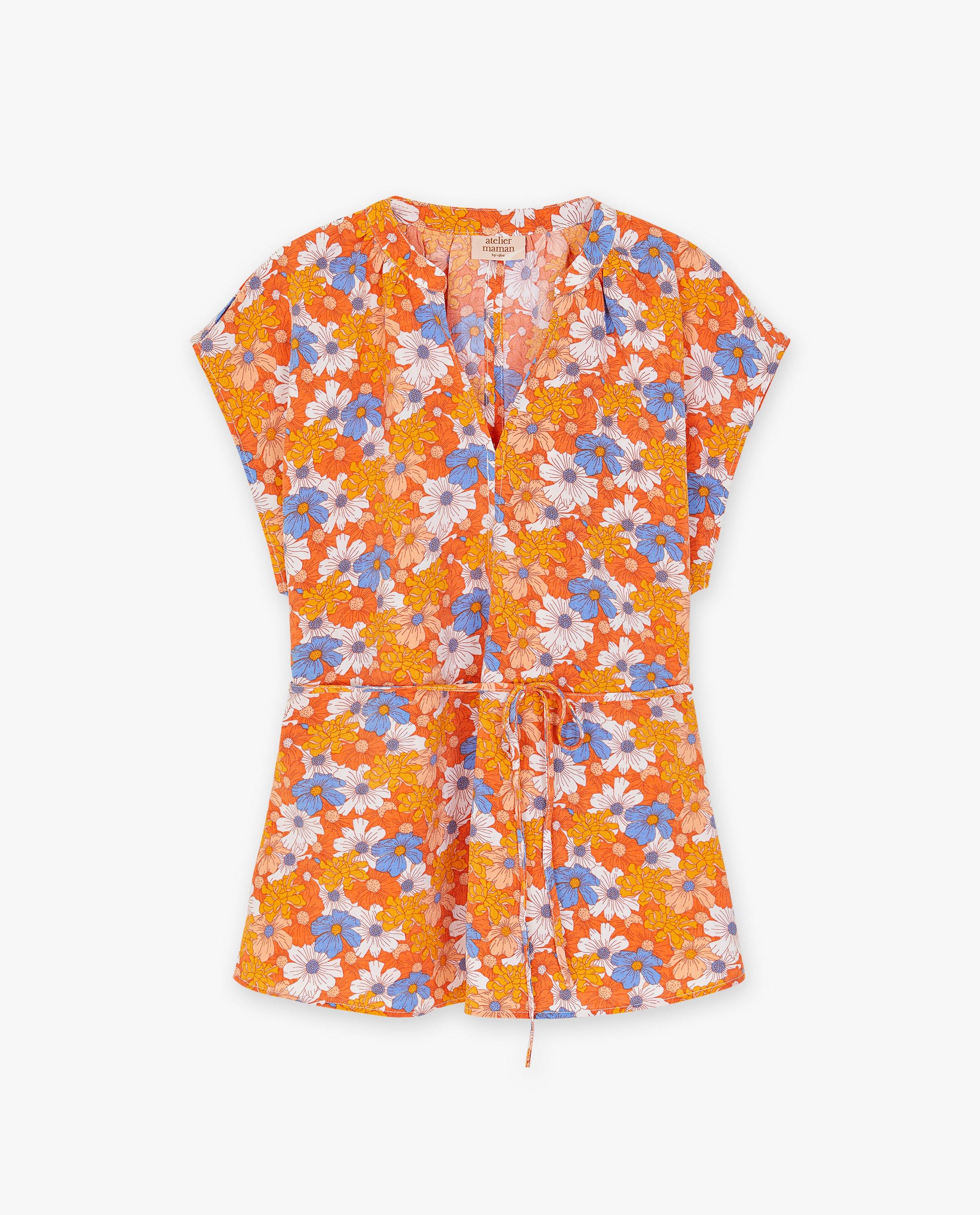 Blouse fleurie, grossesse - null - Atelier Maman