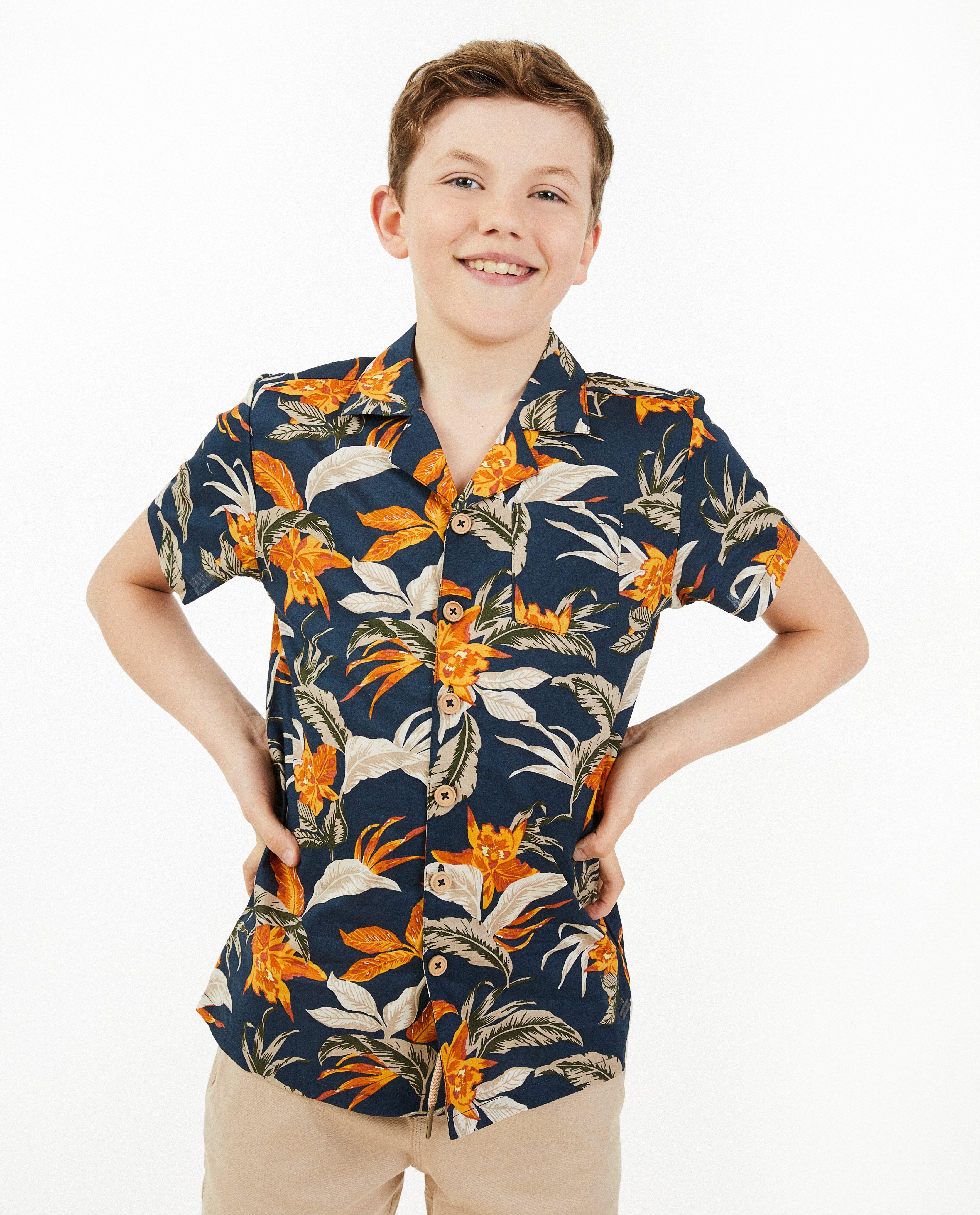 Hemden - Hemd met tropische print