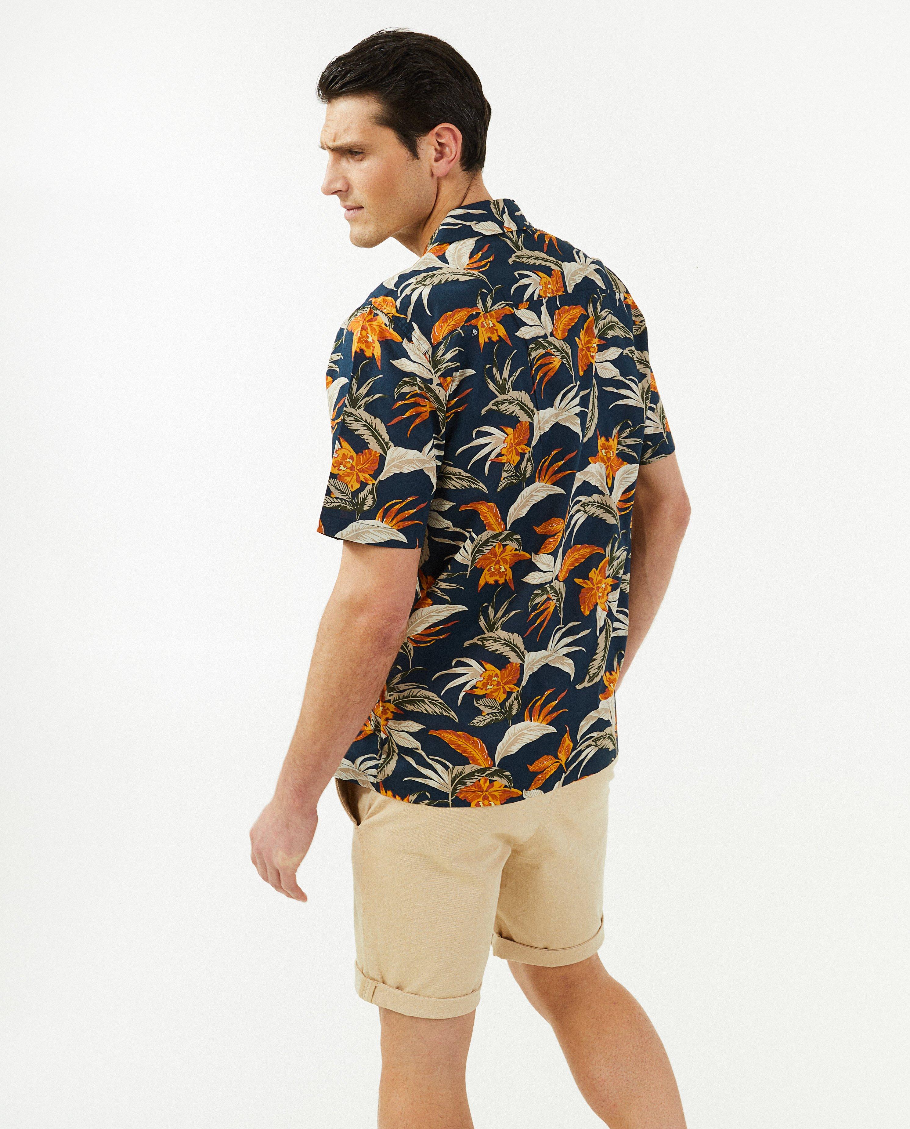 Hemden - Hemd met tropische print, heren
