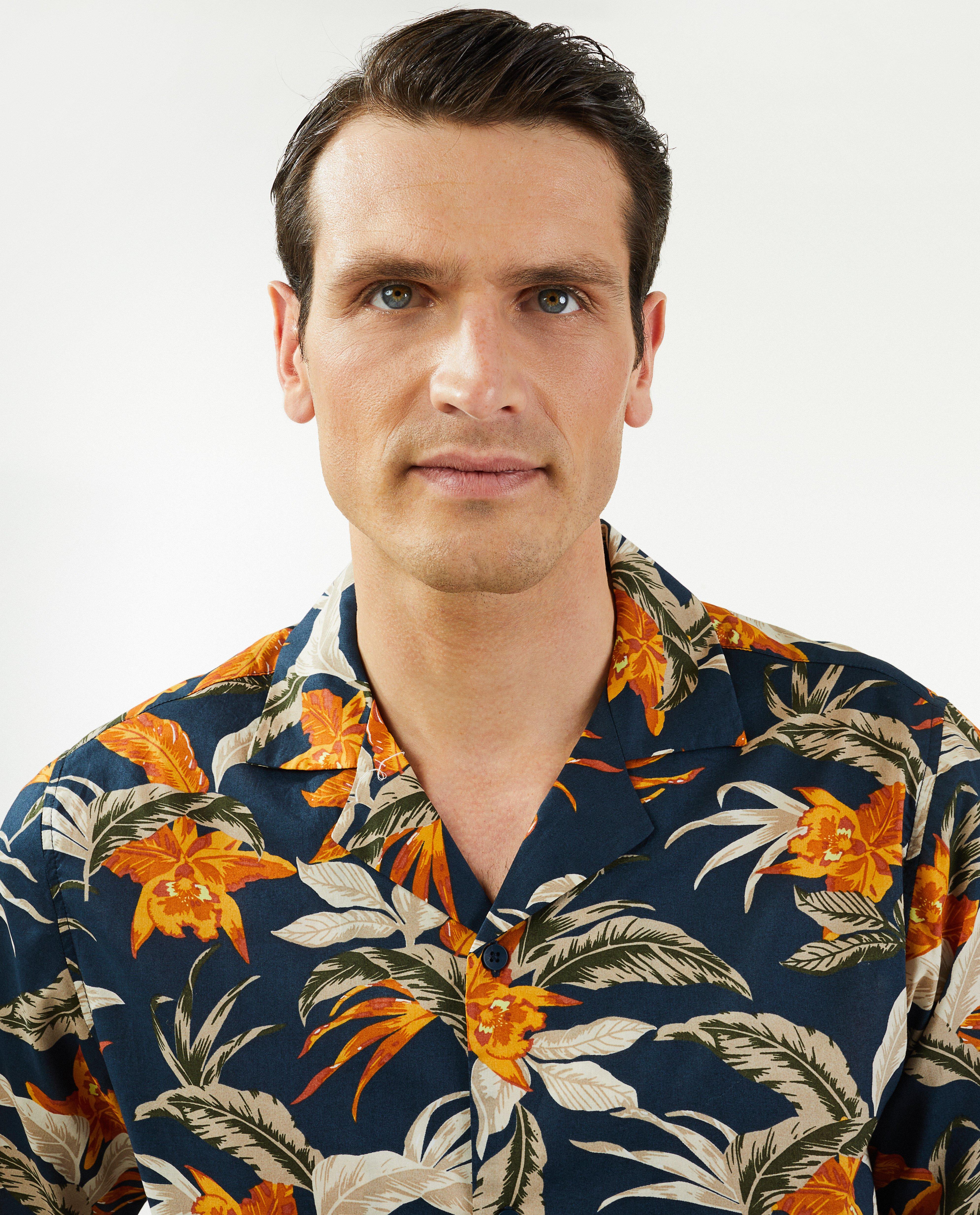 Chemises - Chemise à imprimé tropical, hommes