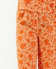 Pantalons - Pantalon fleuri, coupe droite