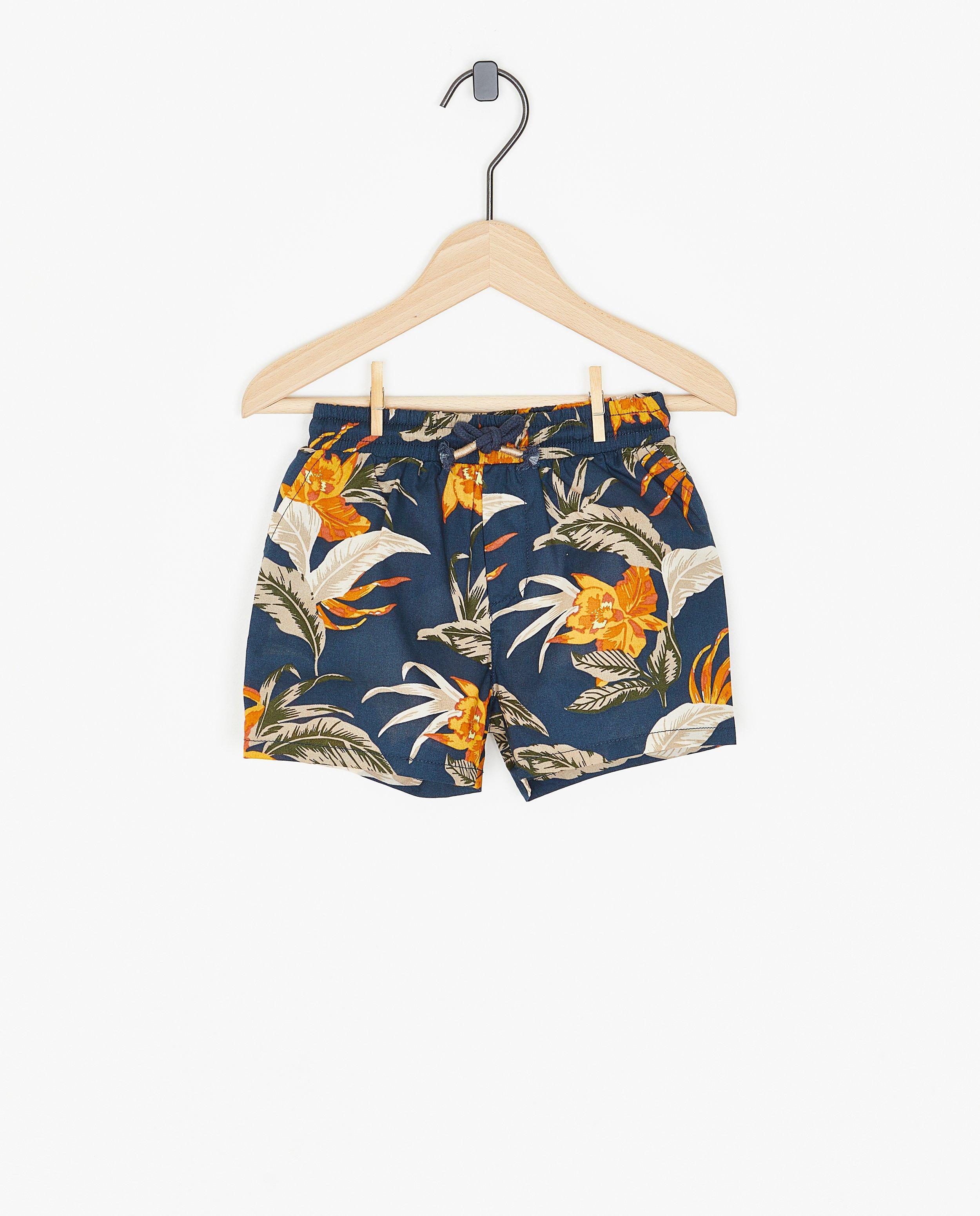 Donkerblauwe short met print - null - Cuddles and Smiles