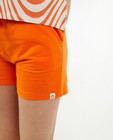 Shorts - Short orange en matière molletonnée