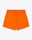 Shorts - Short orange en matière molletonnée