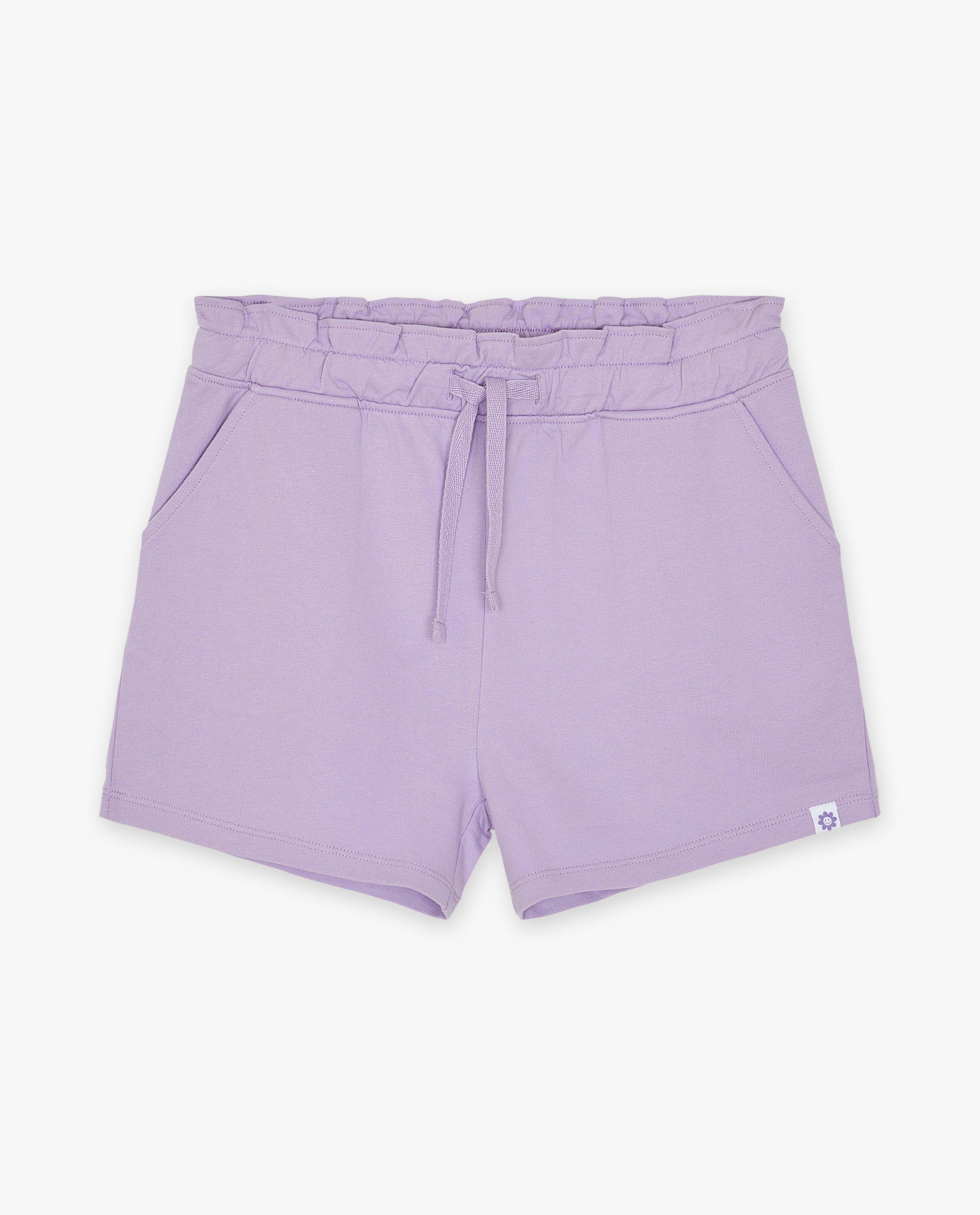 Shorts - Short orange en matière molletonnée