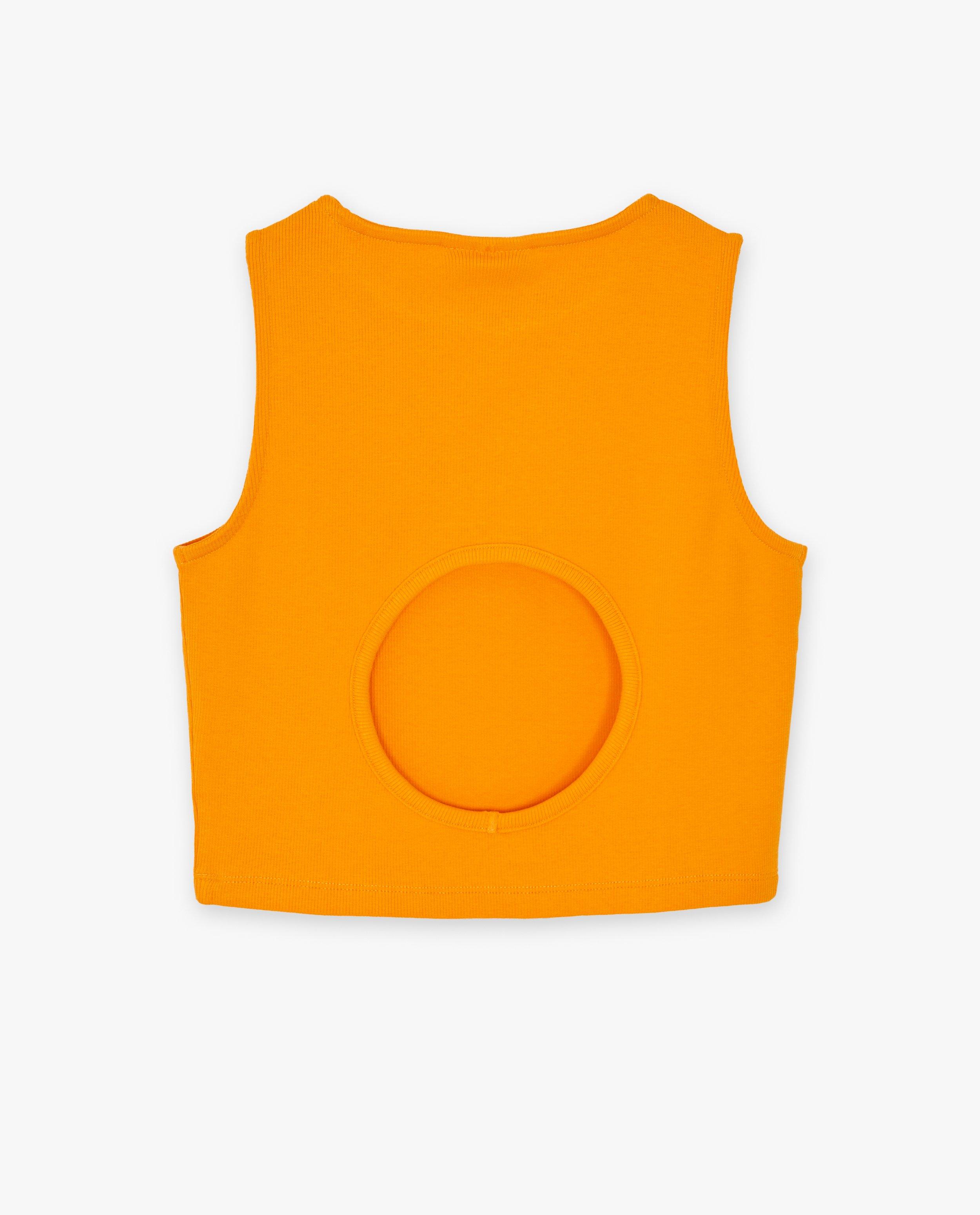 T-shirts - Cropped top met rib