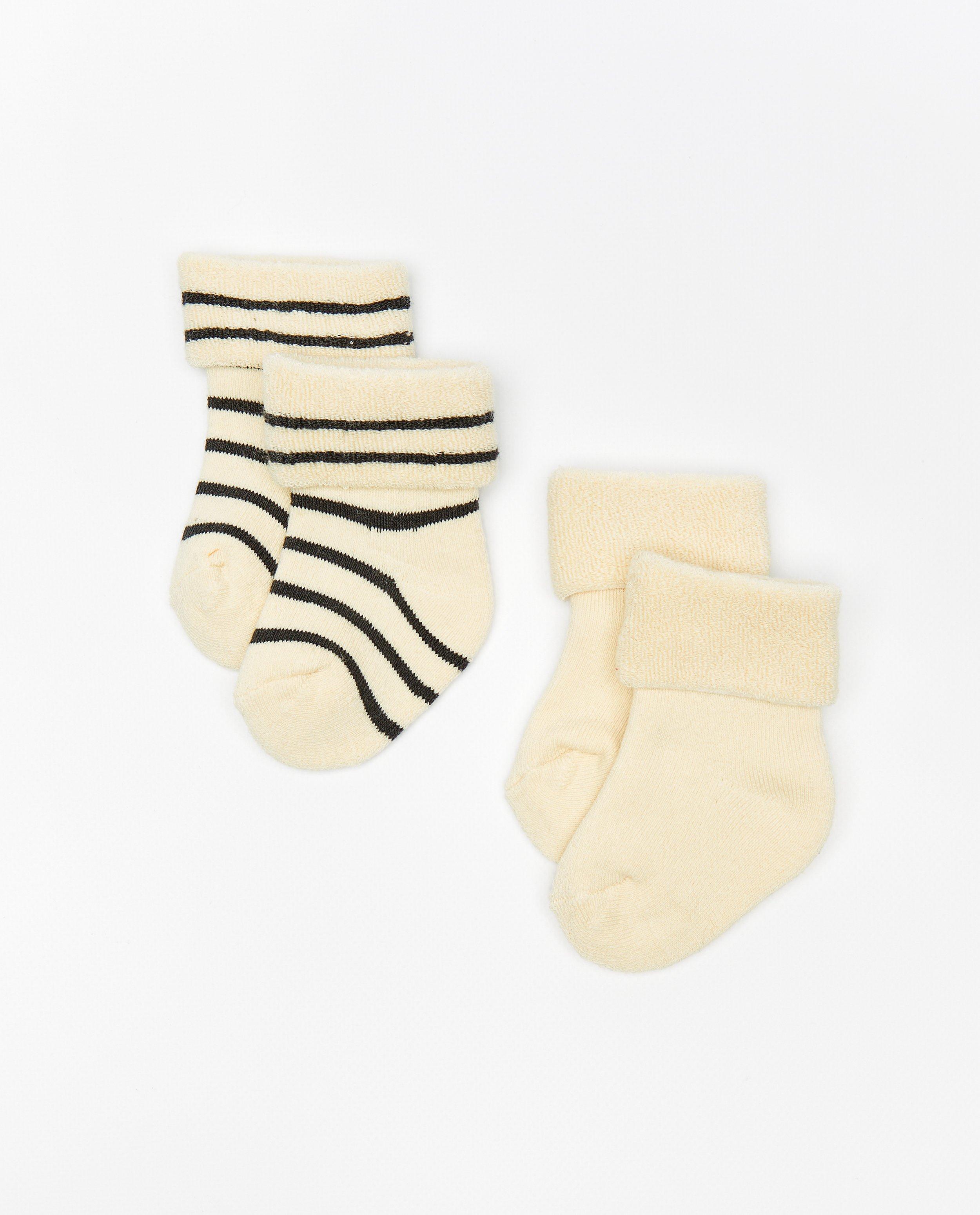 Lot de 2 paires de chaussettes pour bébés - null - Newborn 50-68