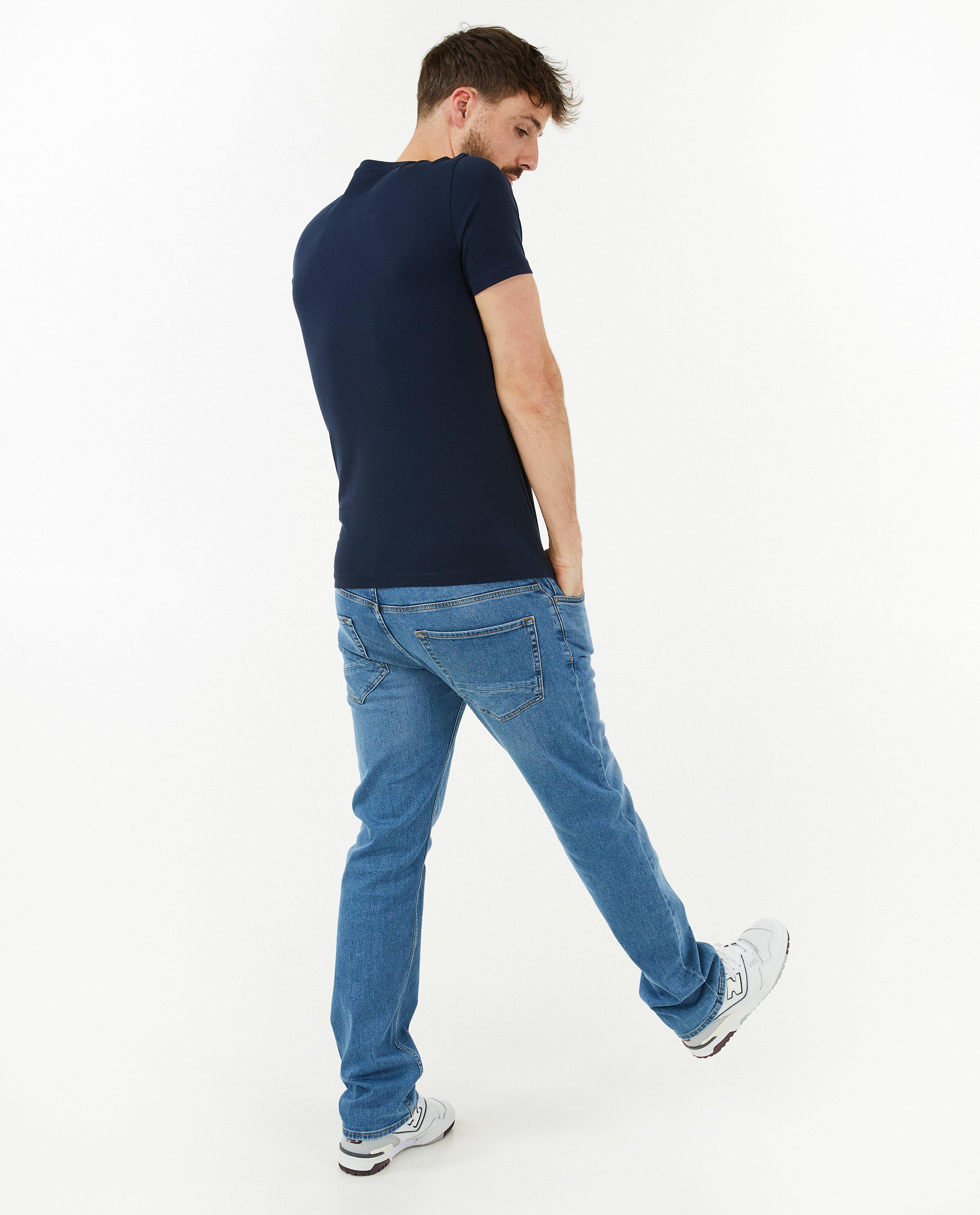 T-shirts - Blauw T-shirt met opschrift