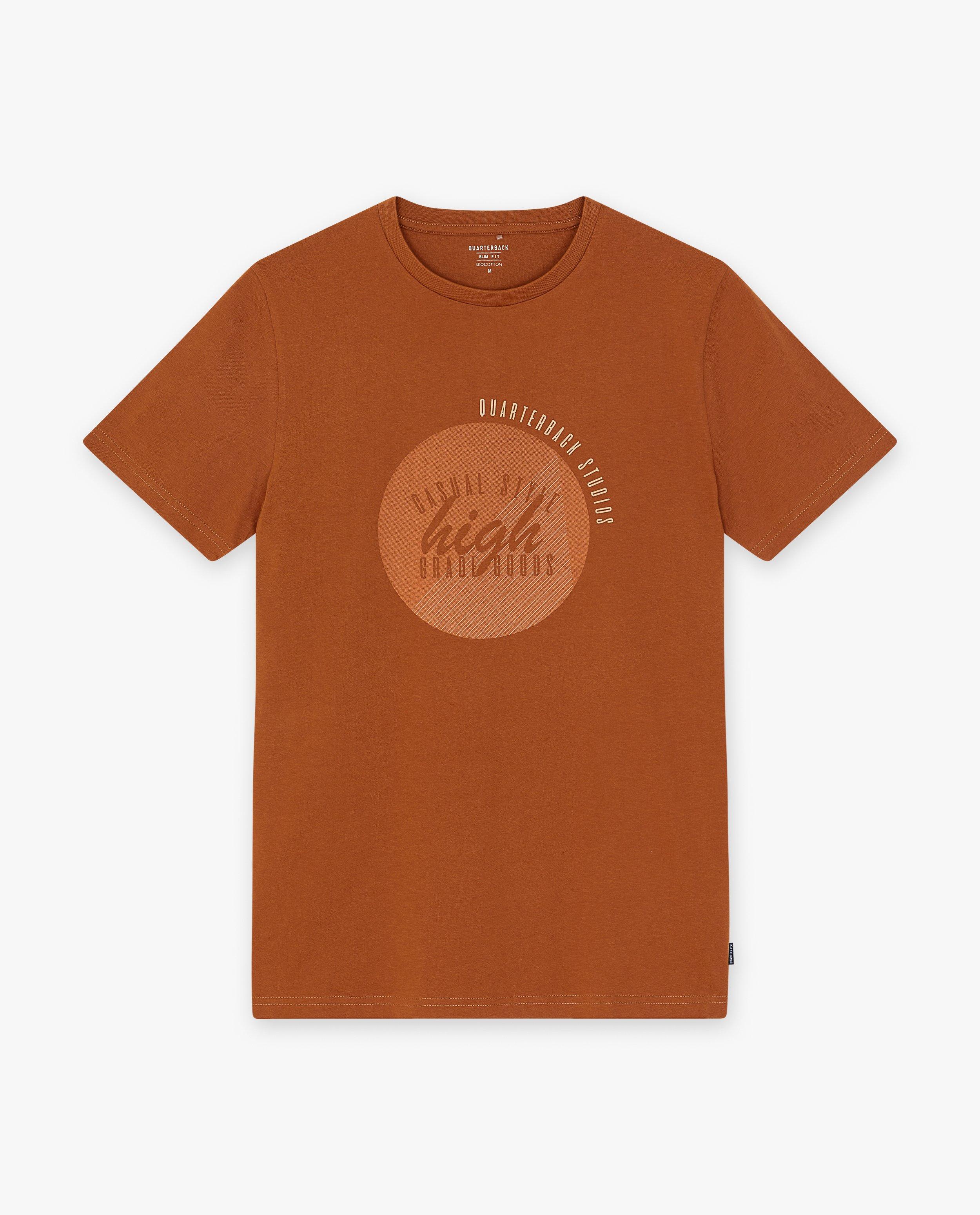 T-shirts - Blauw T-shirt met opschrift
