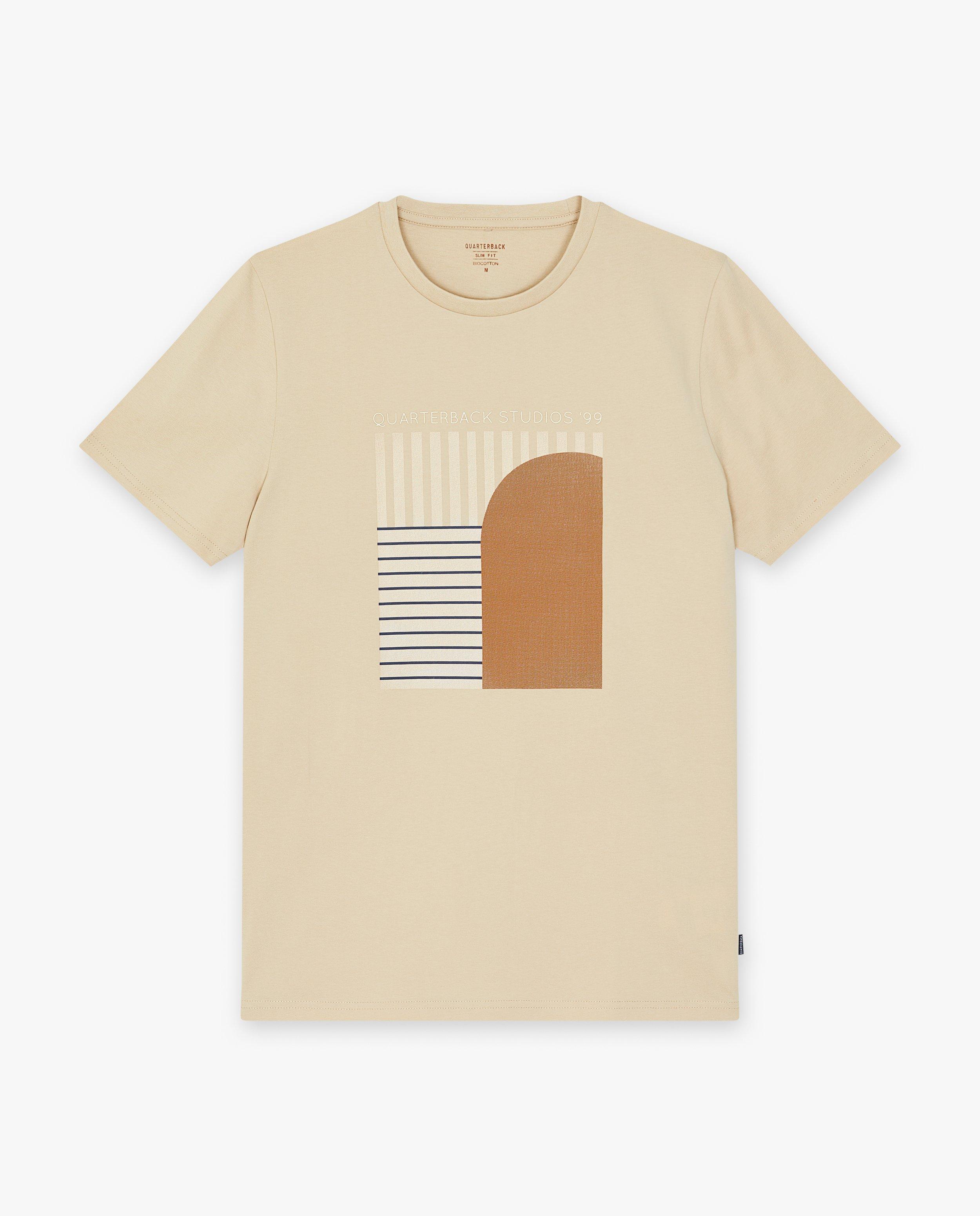 T-shirts - Blauw T-shirt met opschrift