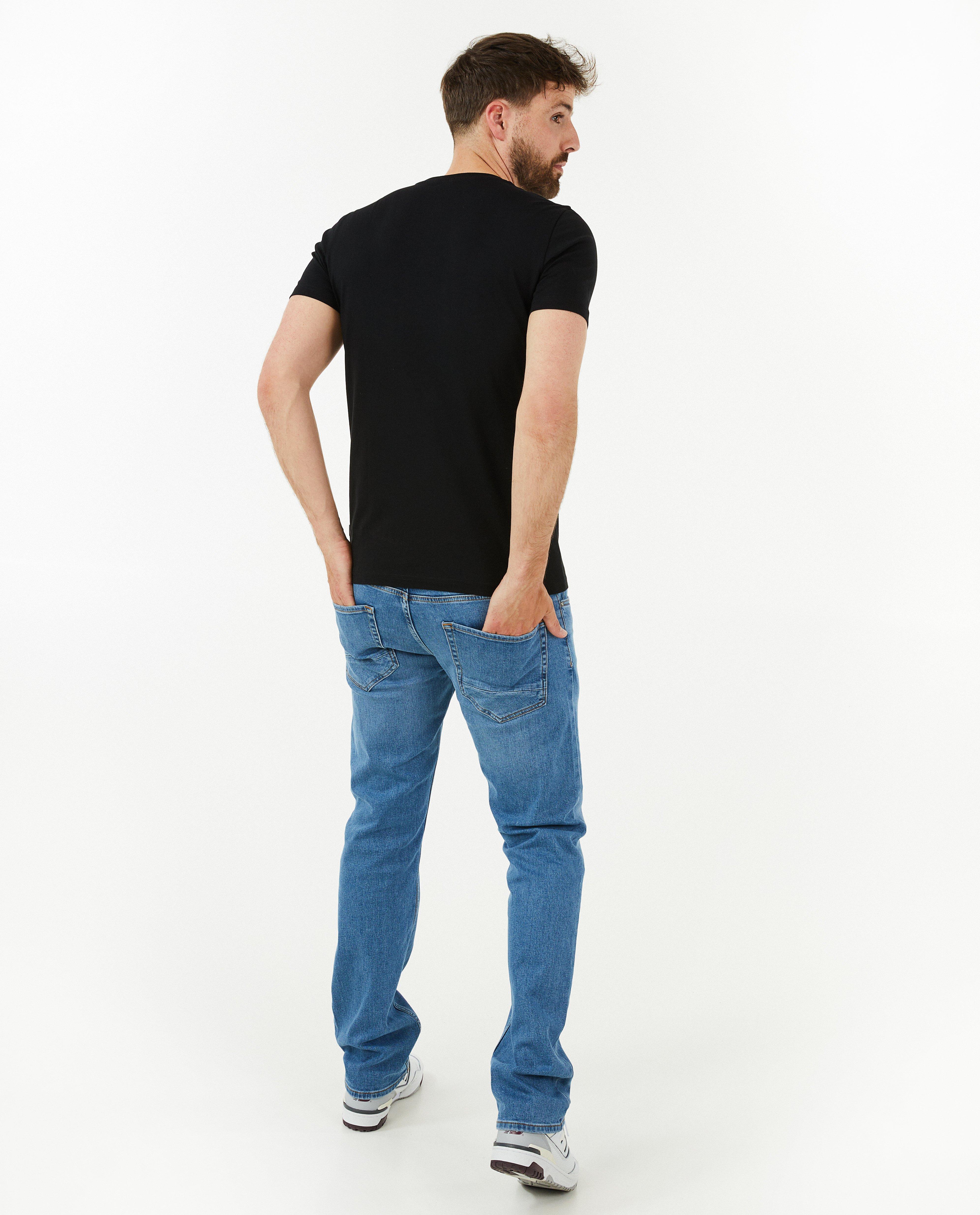 T-shirts - Blauw T-shirt met opschrift