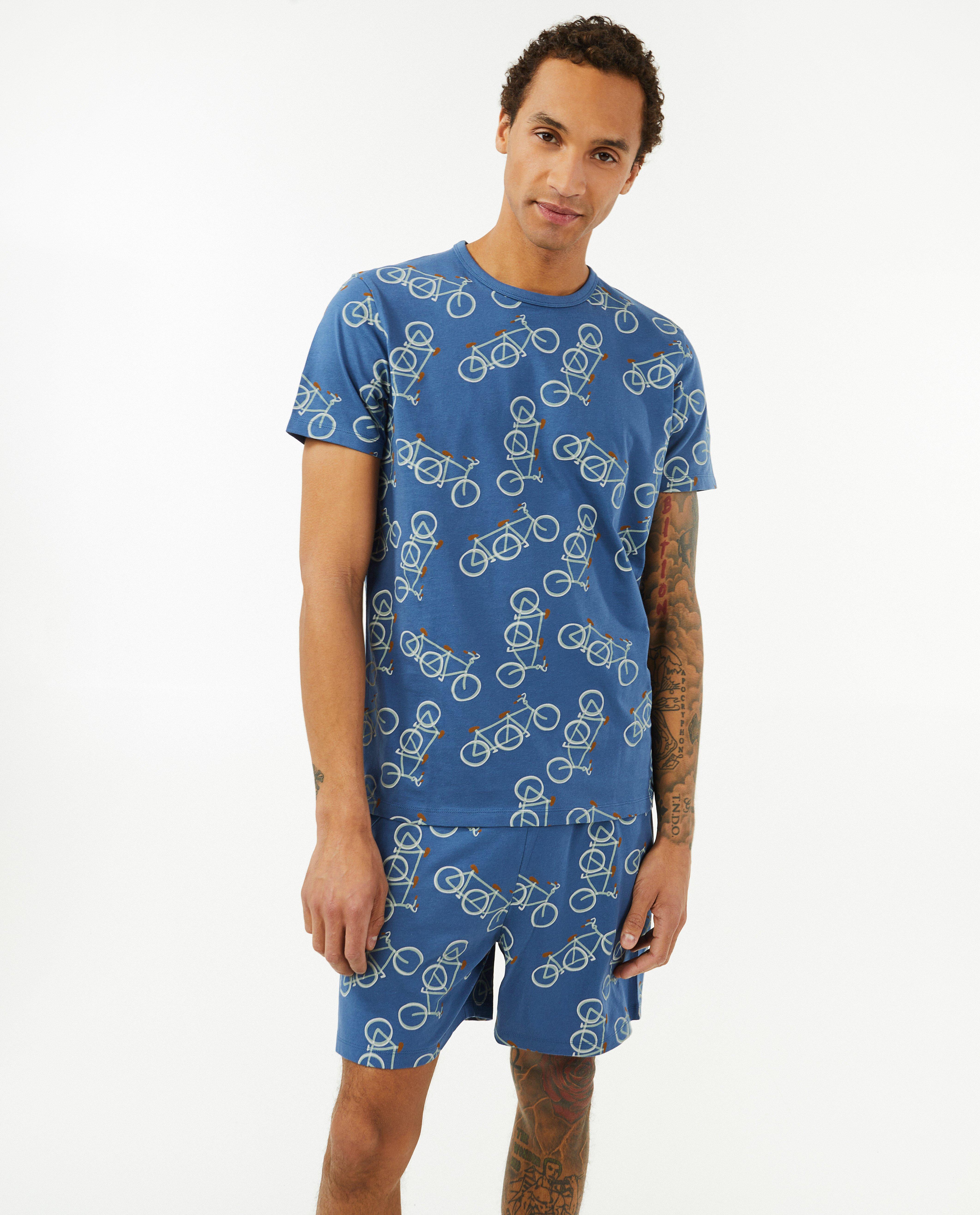 Nachtkleding - Pyjama met tandemprint, heren