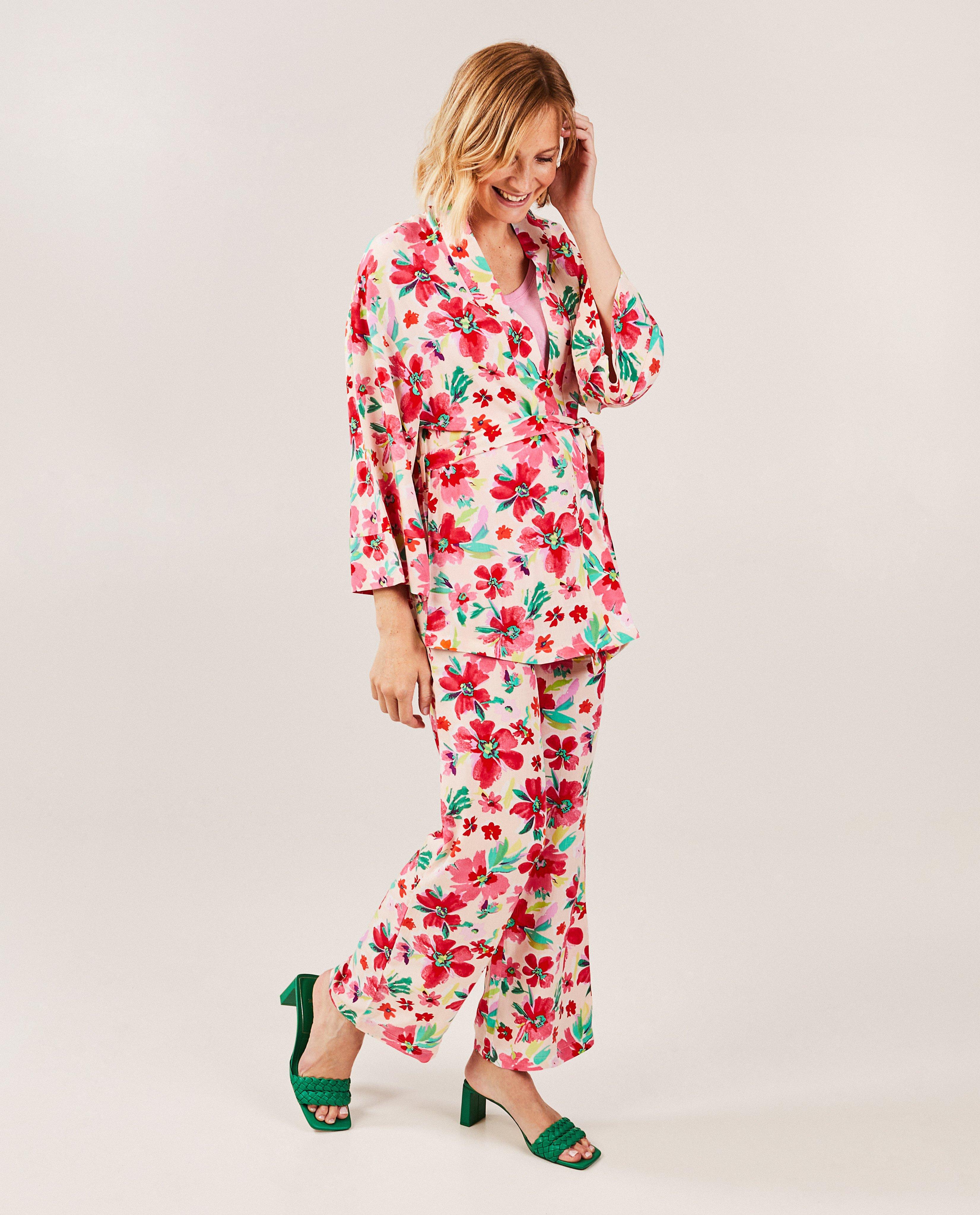 Kimono met bloemenprint, zwangerschap - null - Atelier Maman