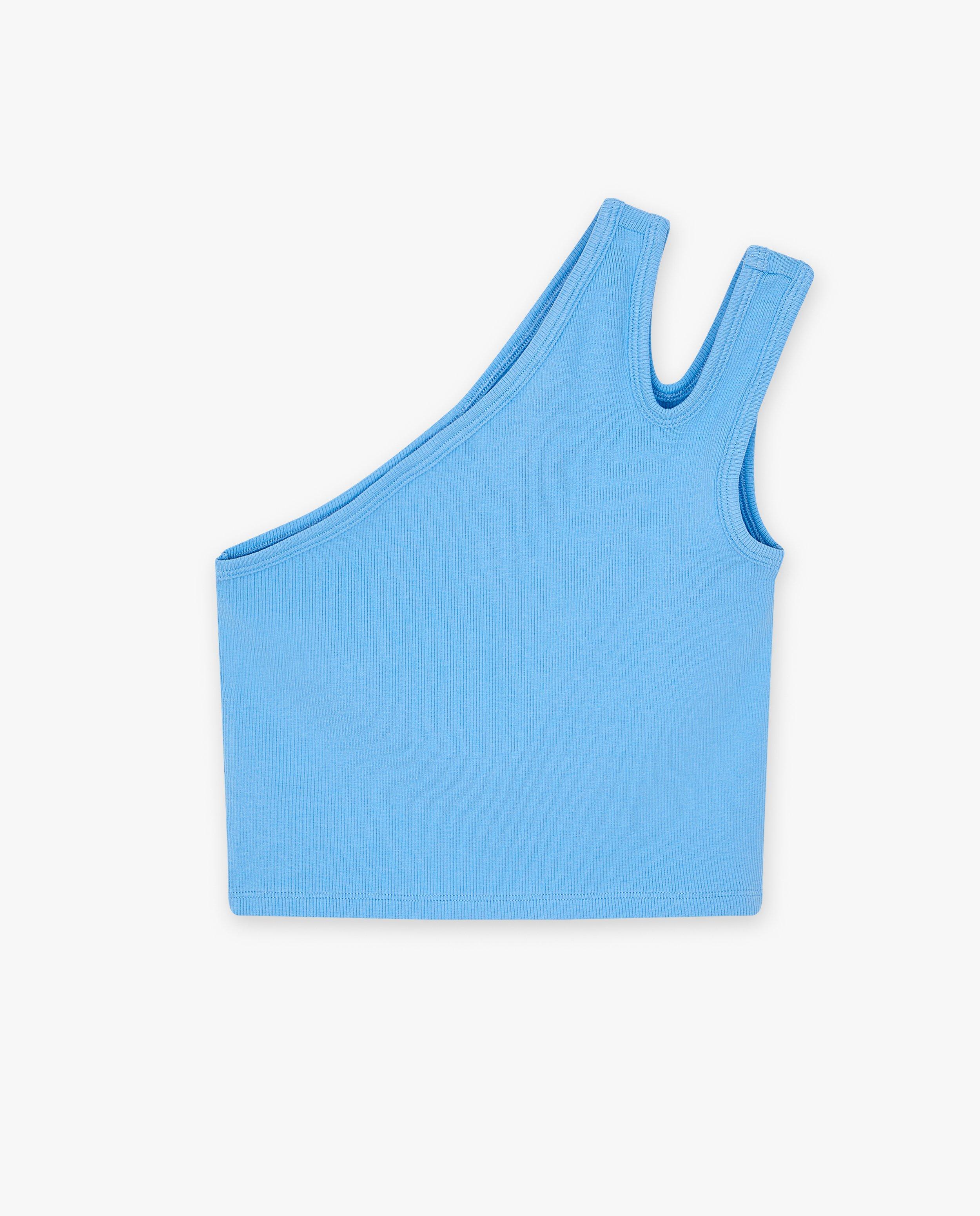 T-shirts - Asymmetrische cropped top