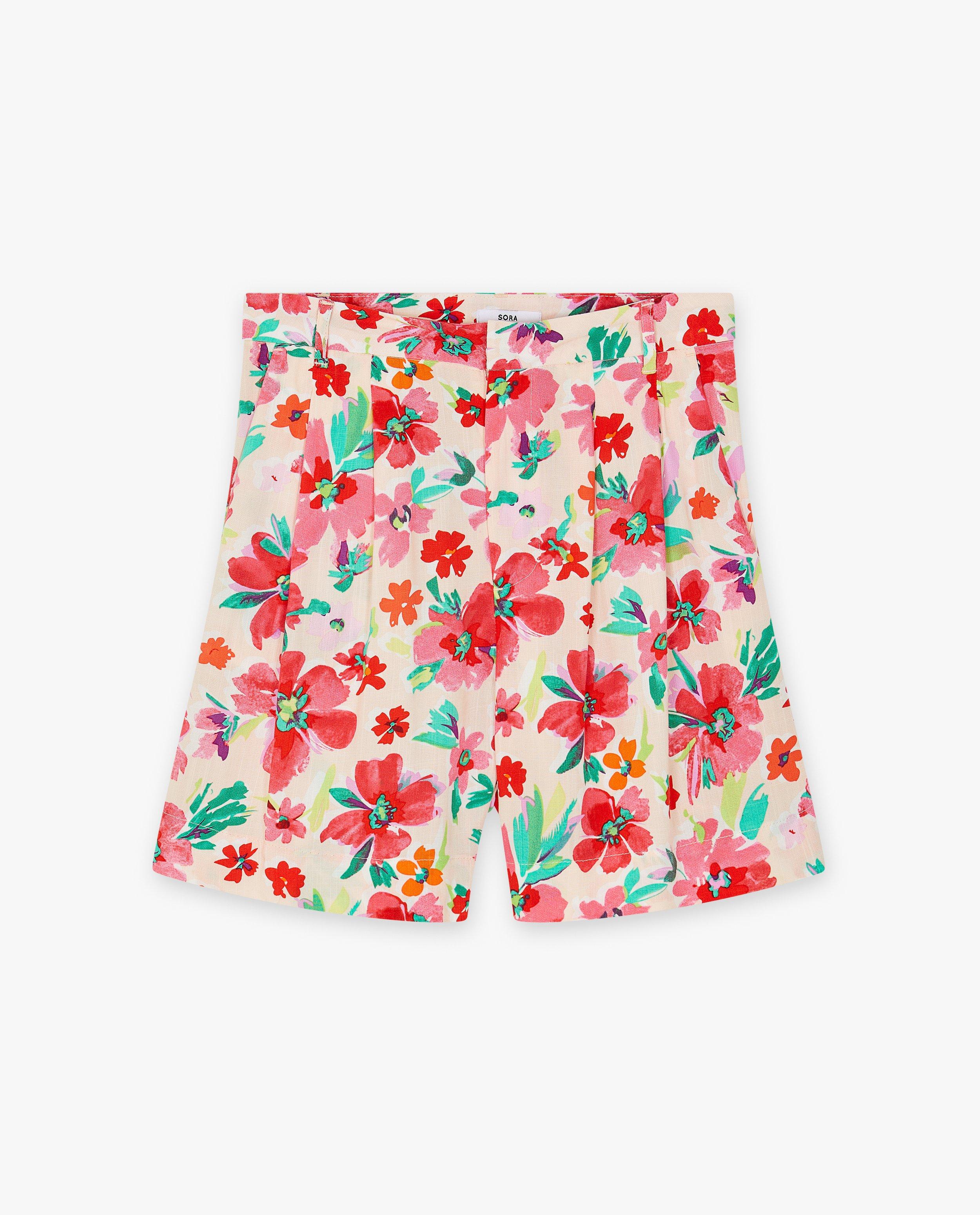 Short met bloemenprint - Product Detail - lichtroze - afbeelding nummer 5
