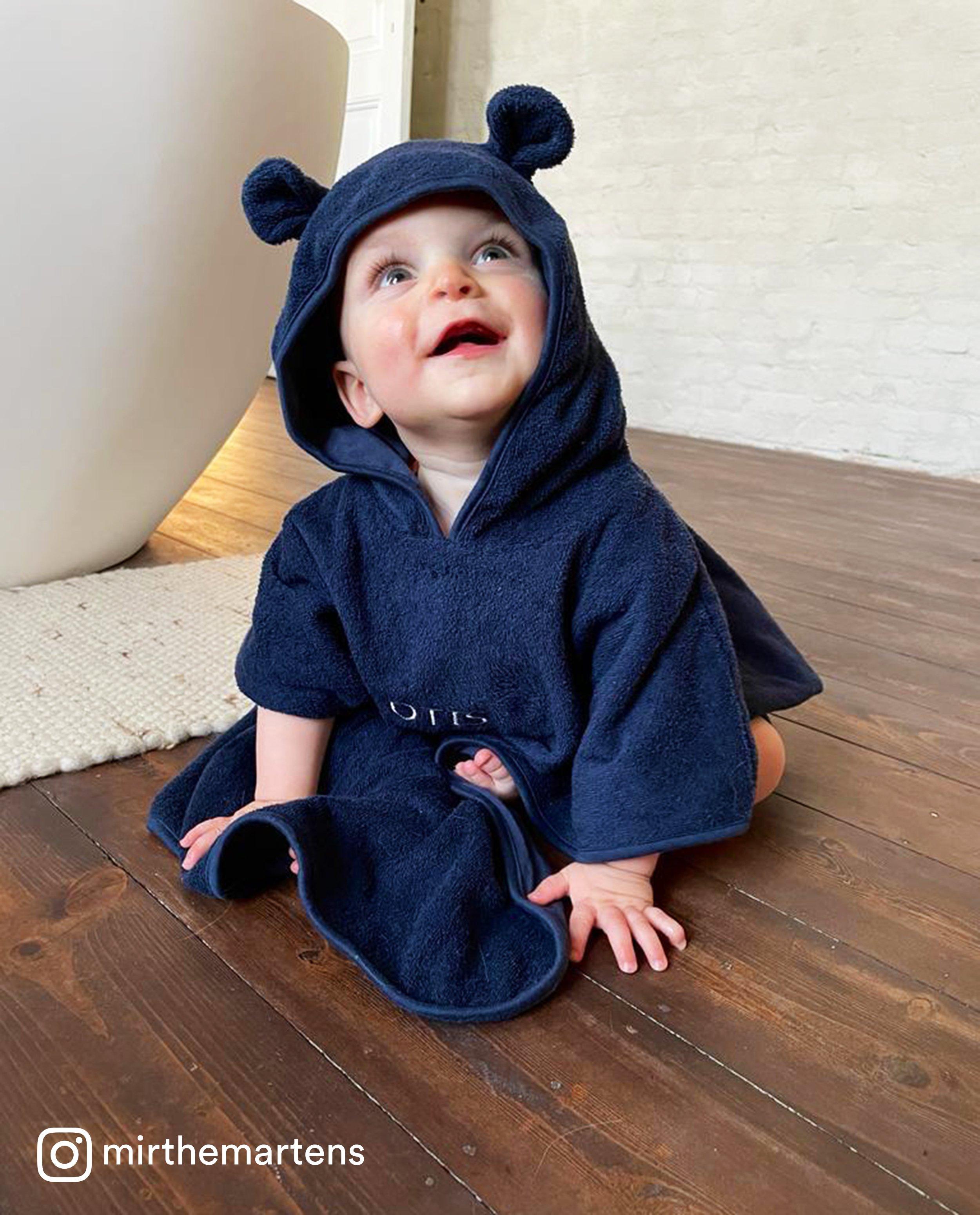 Poncho de bain personnalisable pour bébé sale