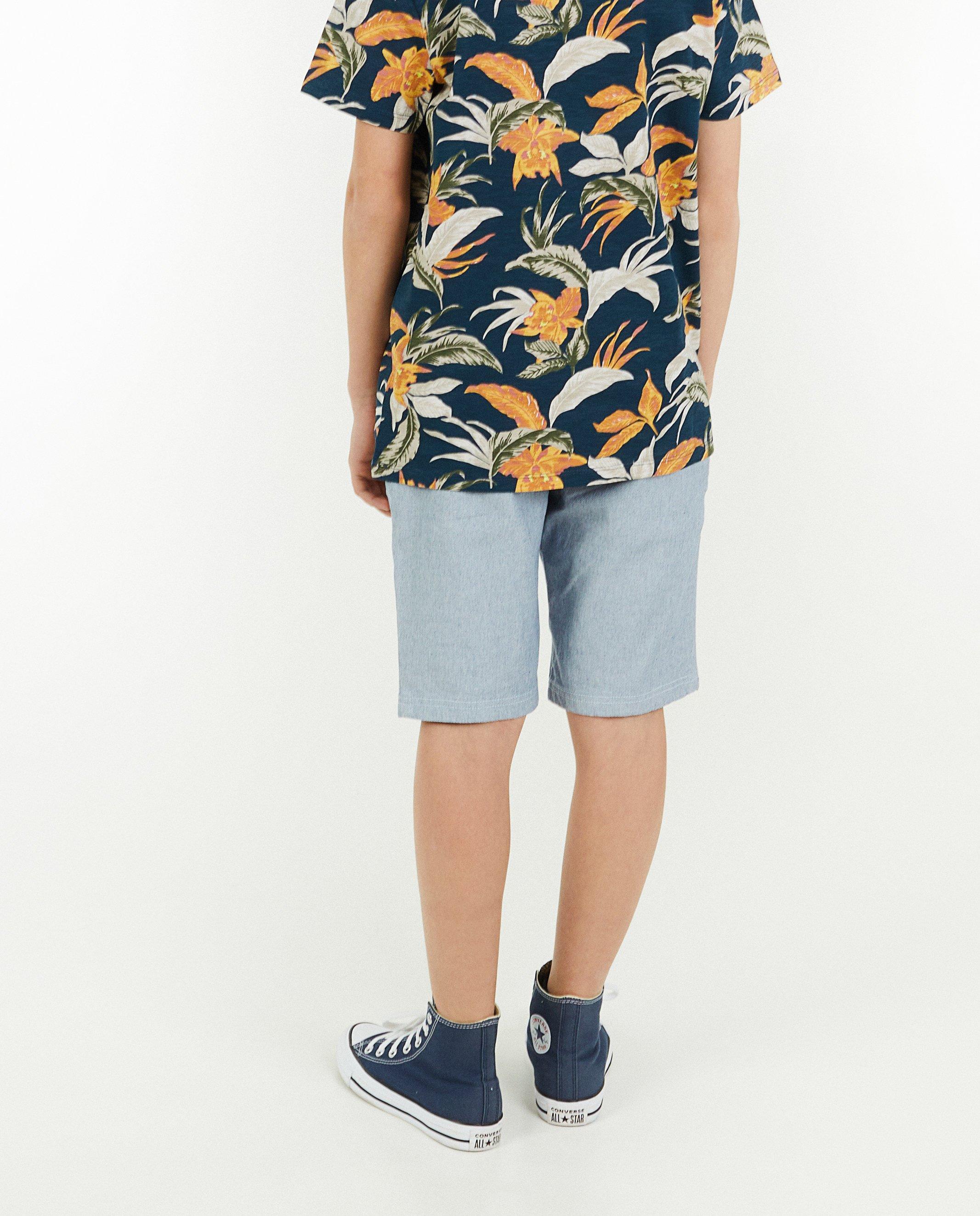 Shorts - Short bleu clair structuré